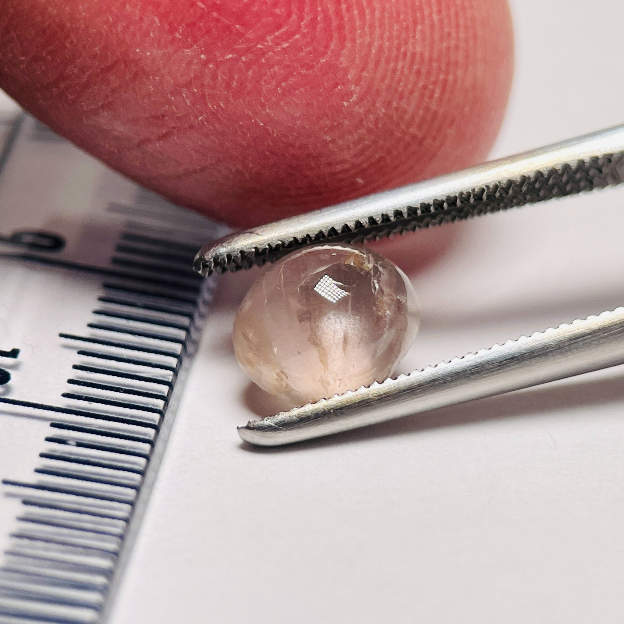 2.14Ct Sapphire Cabochon Seems To Have A Moving Star But As Point Umba Valley Tanzania. Untreated