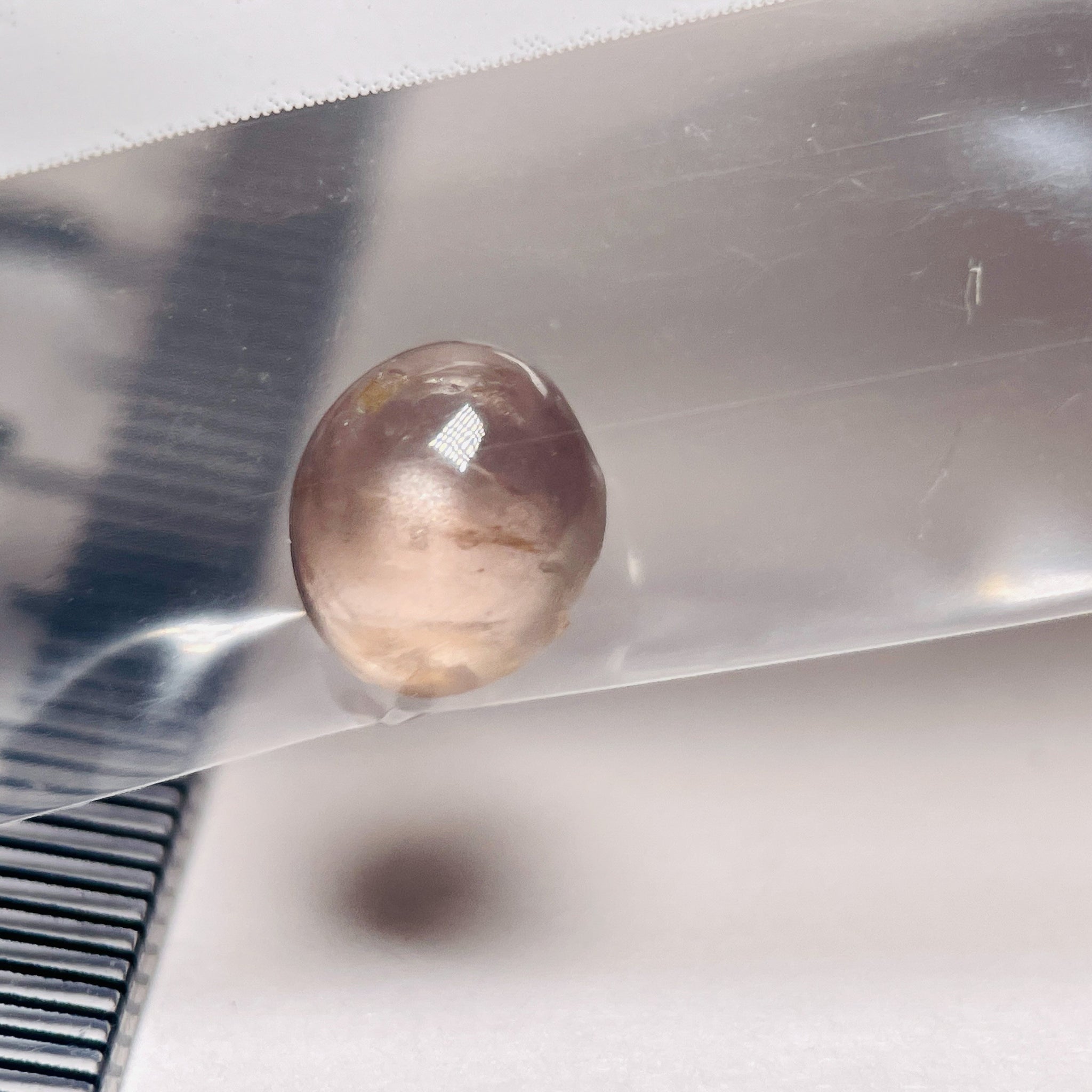 2.14Ct Sapphire Cabochon Seems To Have A Moving Star But As Point Umba Valley Tanzania. Untreated