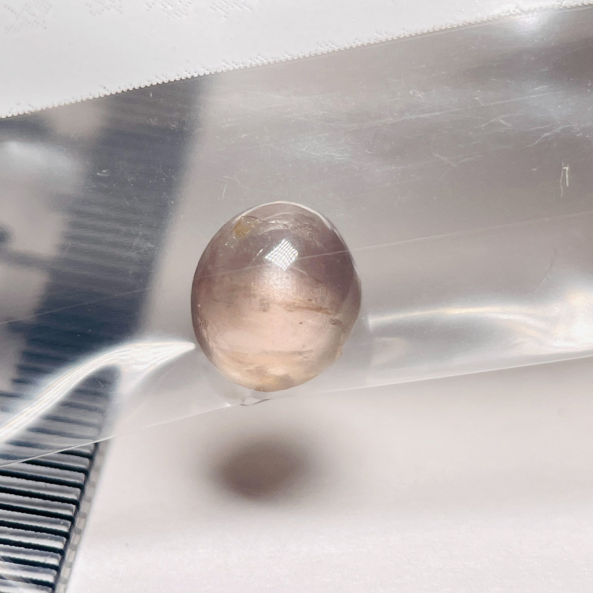 2.14Ct Sapphire Cabochon Seems To Have A Moving Star But As Point Umba Valley Tanzania. Untreated