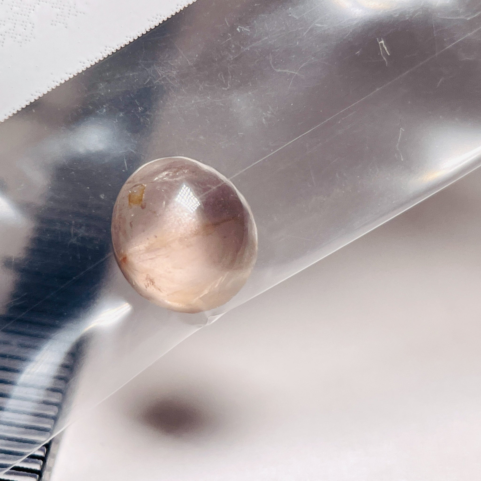 2.14Ct Sapphire Cabochon Seems To Have A Moving Star But As Point Umba Valley Tanzania. Untreated