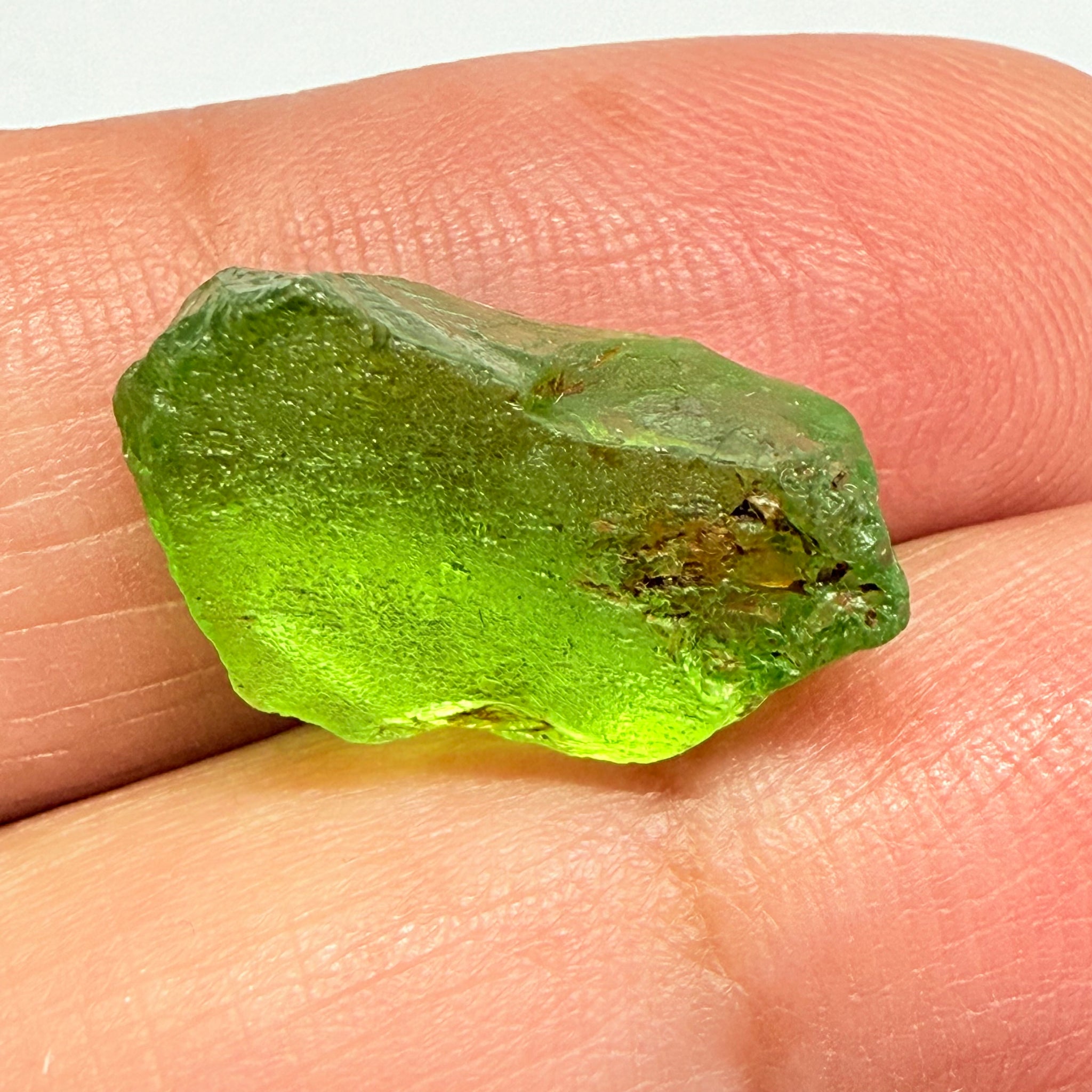 GoGo Peridot, 10.00ct, Tanzania, Untreated Unheated, mined by the WaGoGo tribe, vvs