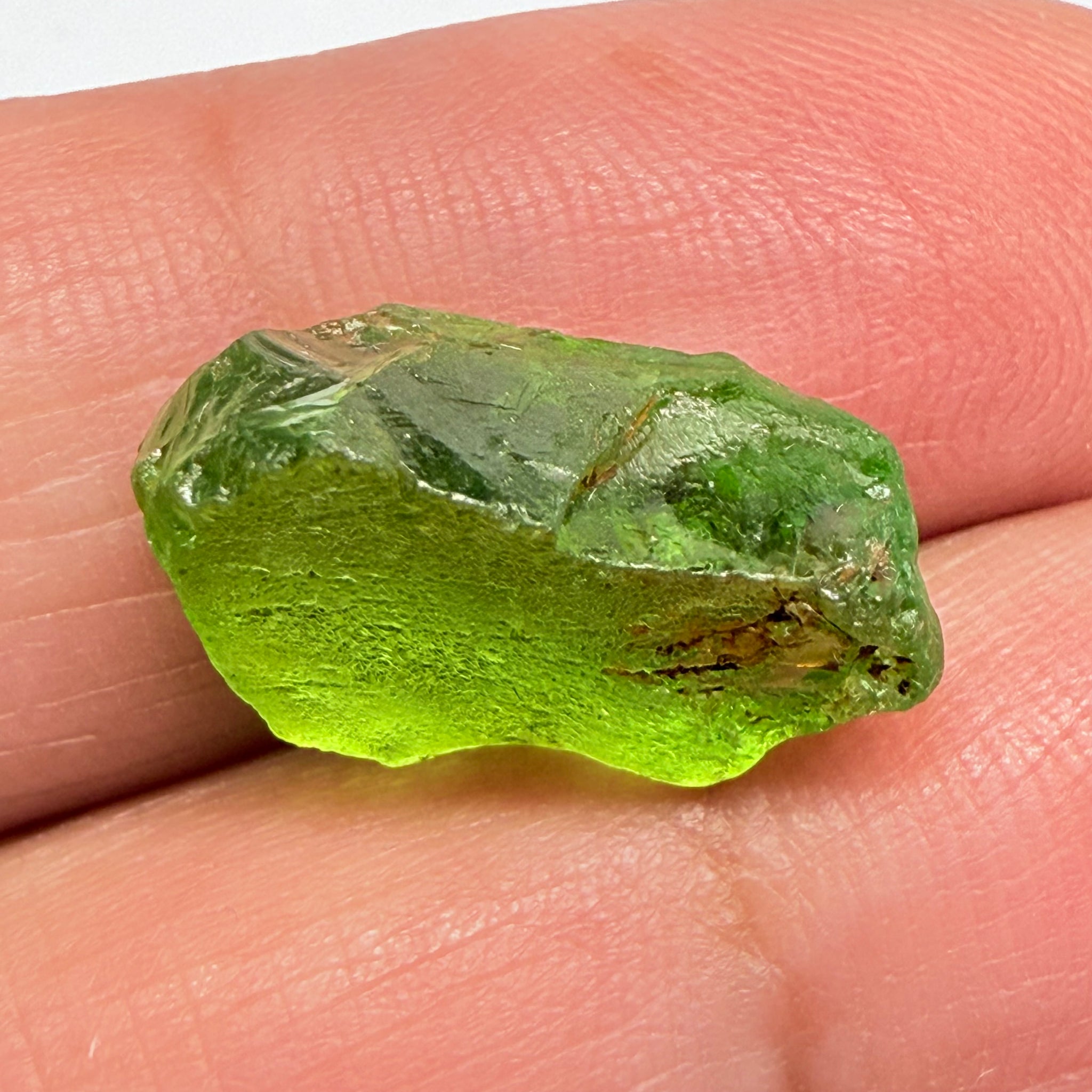 GoGo Peridot, 10.00ct, Tanzania, Untreated Unheated, mined by the WaGoGo tribe, vvs