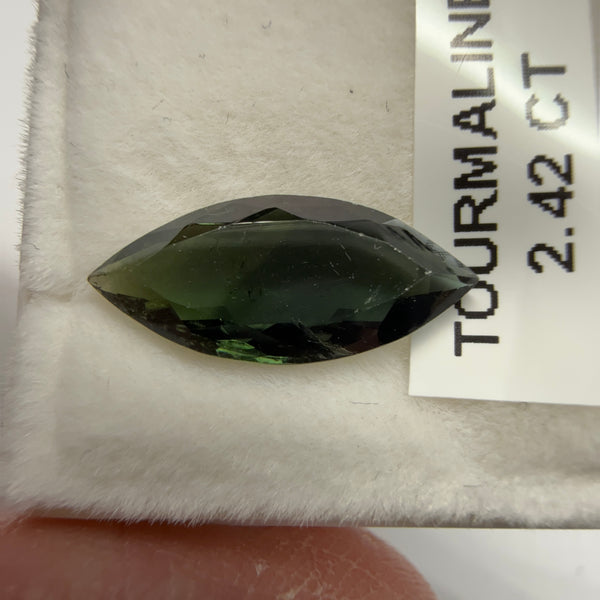 Tourmaline, 2.42ct, Tanzania, Untreated Unheated, native cut, slight scratches