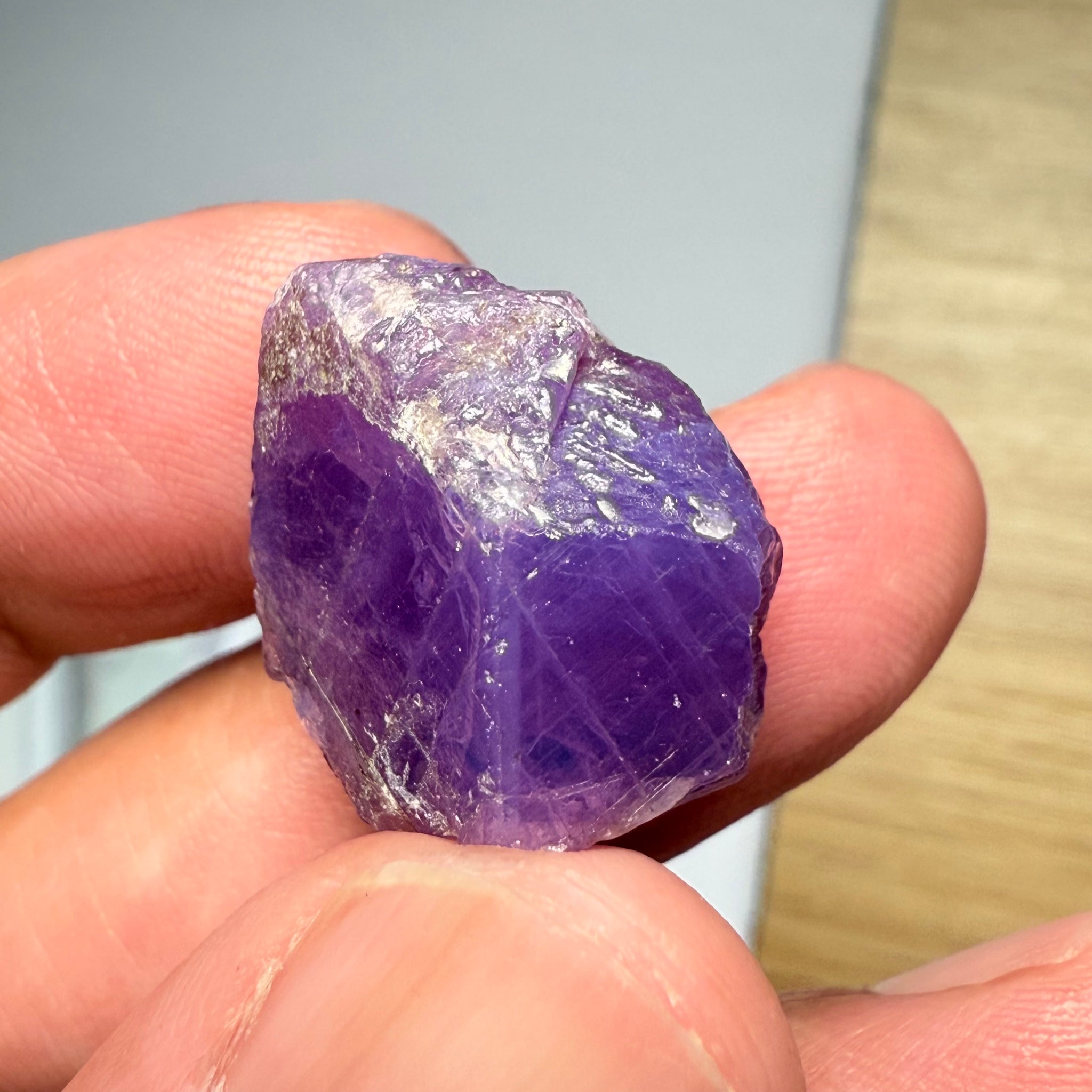 Colour Change Sapphire Crystal Specimen, Winza, Tanzania, Untreated Unheated, very rare, 53.18ct