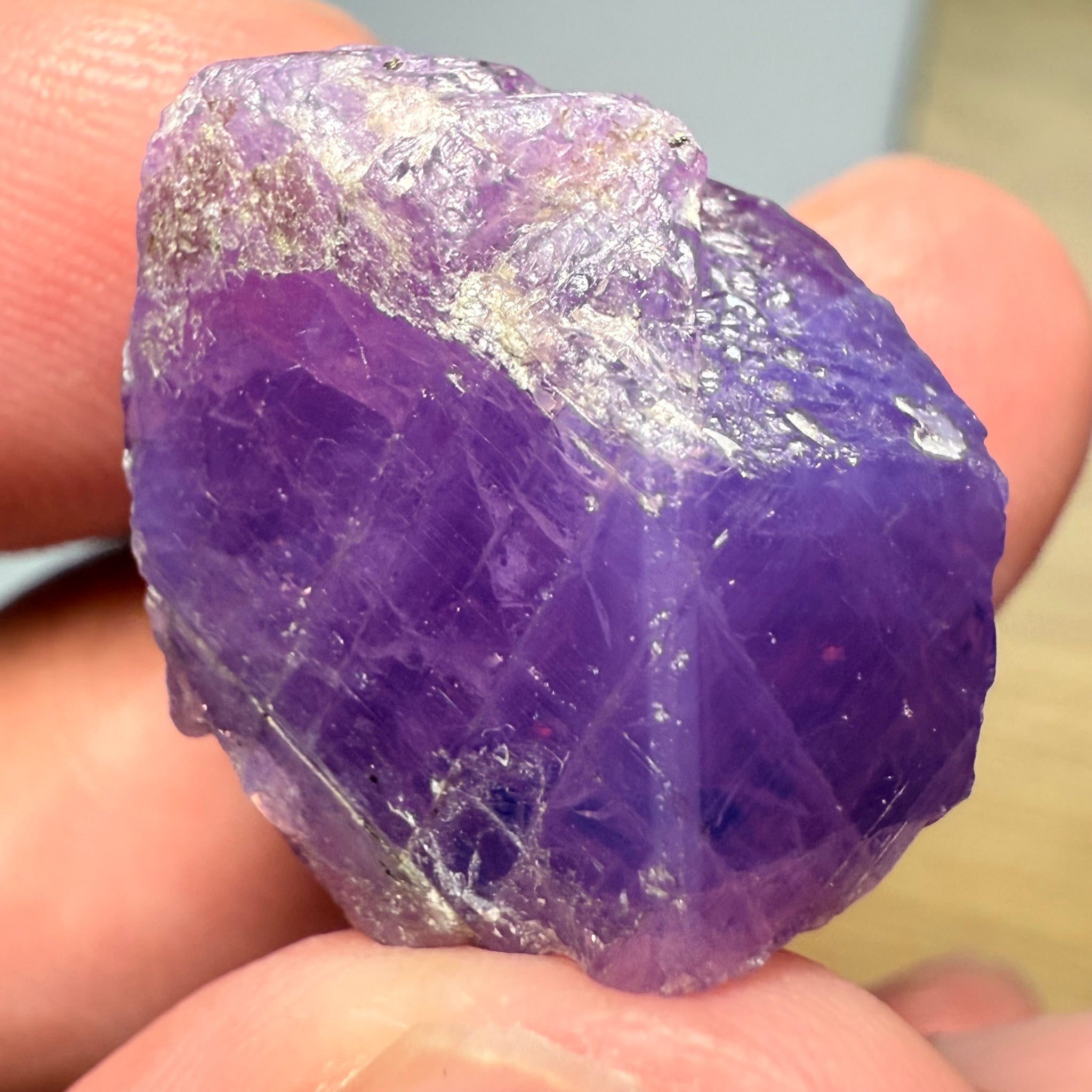 Colour Change Sapphire Crystal Specimen, Winza, Tanzania, Untreated Unheated, very rare, 53.18ct