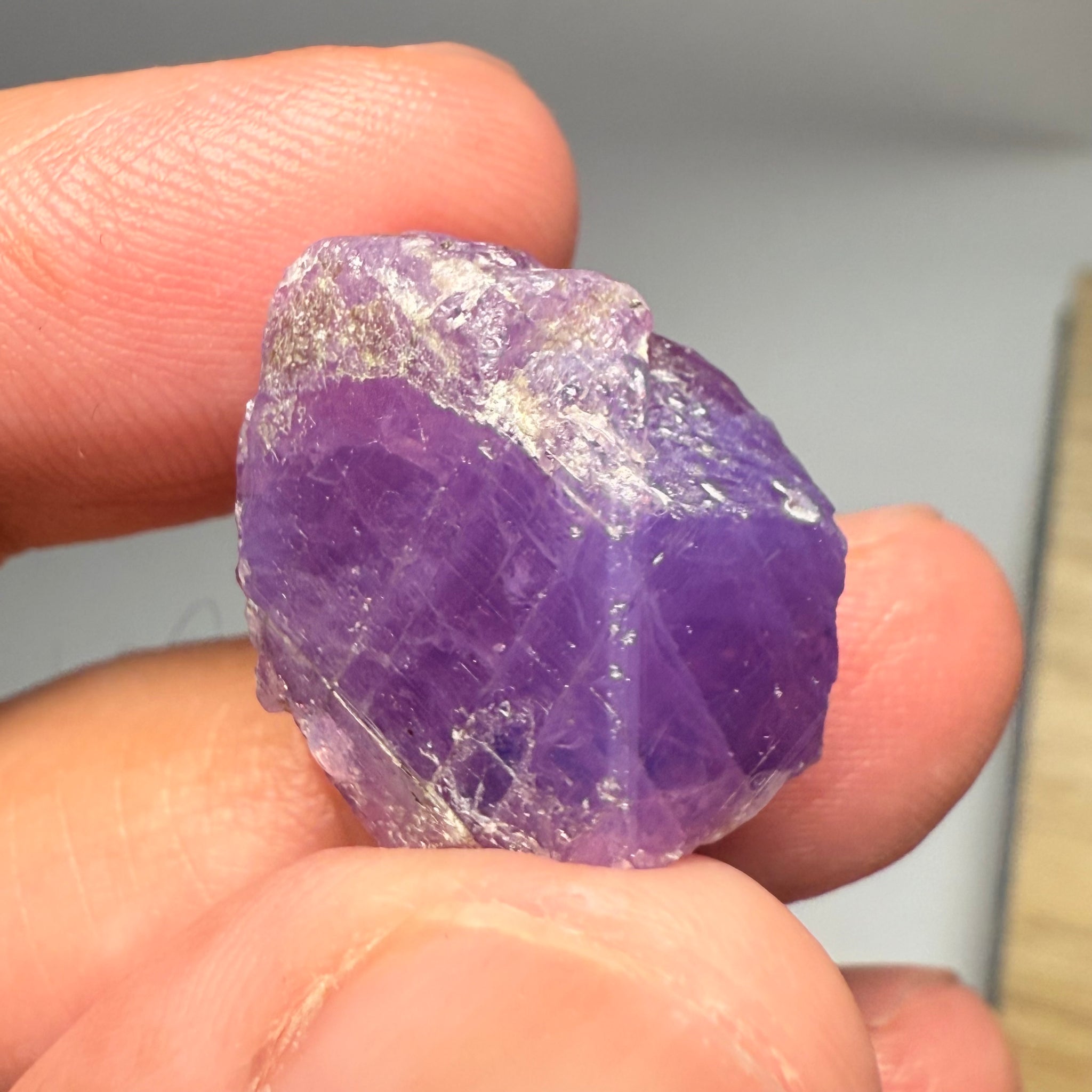 Colour Change Sapphire Crystal Specimen, Winza, Tanzania, Untreated Unheated, very rare, 53.18ct