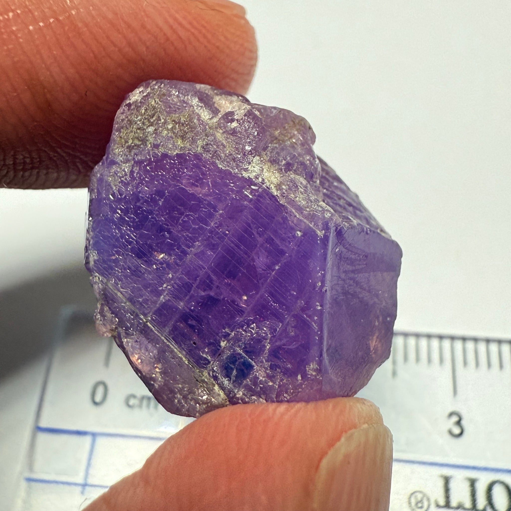 Colour Change Sapphire Crystal Specimen, Winza, Tanzania, Untreated Unheated, very rare, 53.18ct