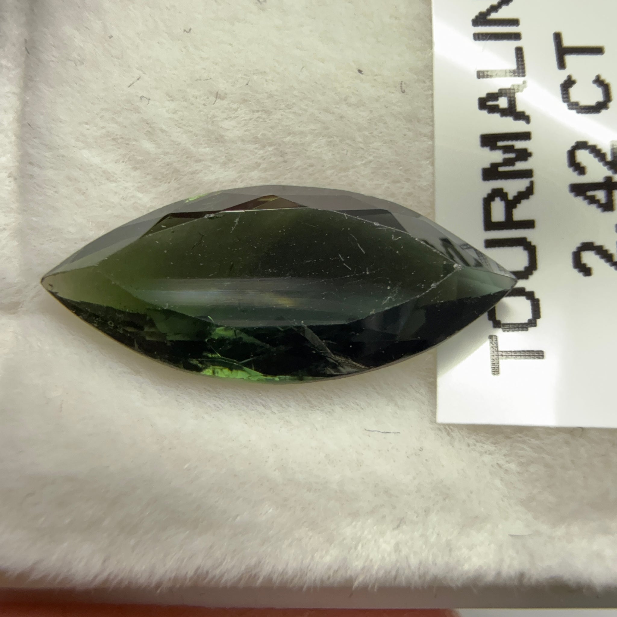 Tourmaline, 2.42ct, Tanzania, Untreated Unheated, native cut, slight scratches