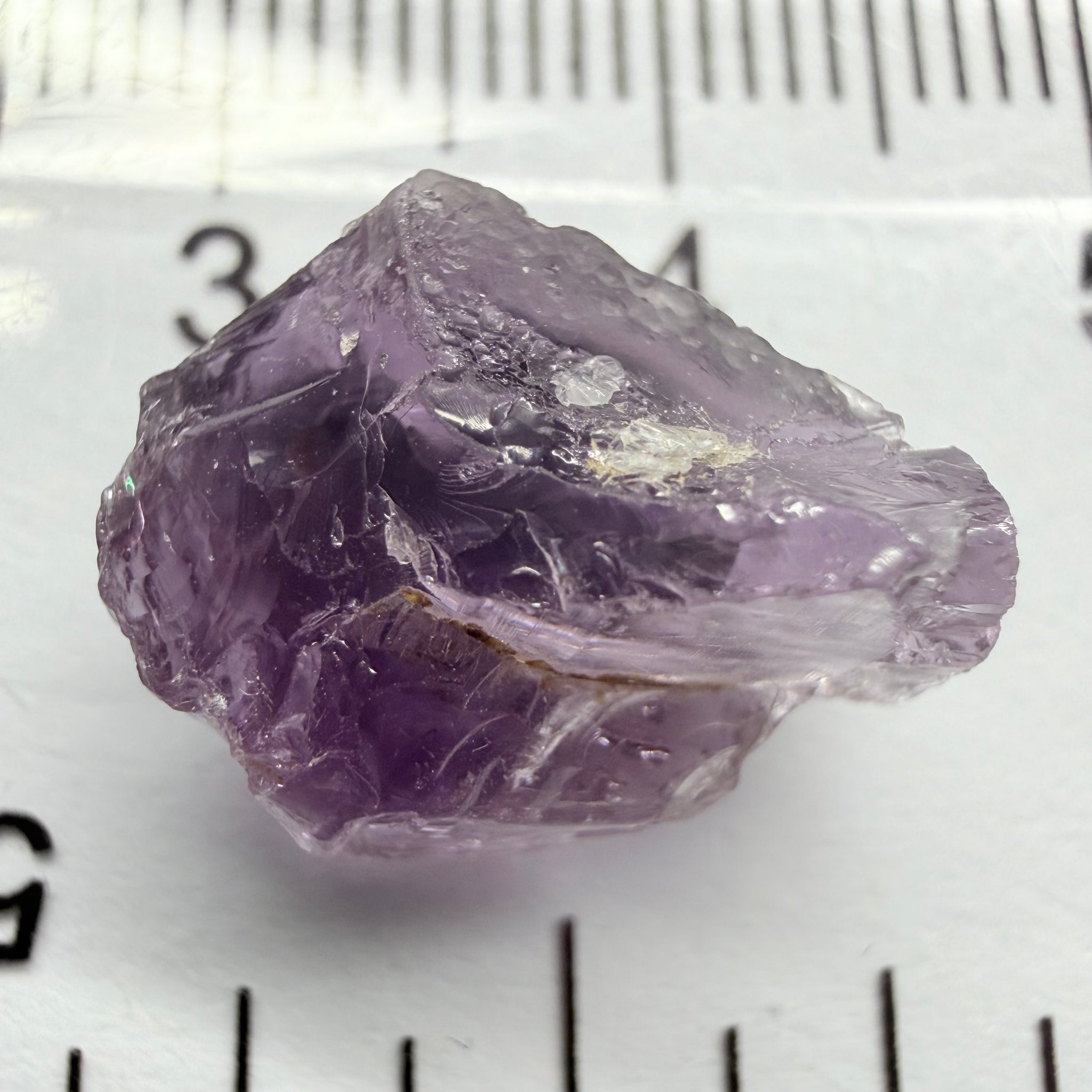 Purple Scapolite, 7.27ct, Tanzania, Untreated Unheated, inclusions on one side that have to be removed before faceting, till take away 1/4th of the stone, rest vvs-if