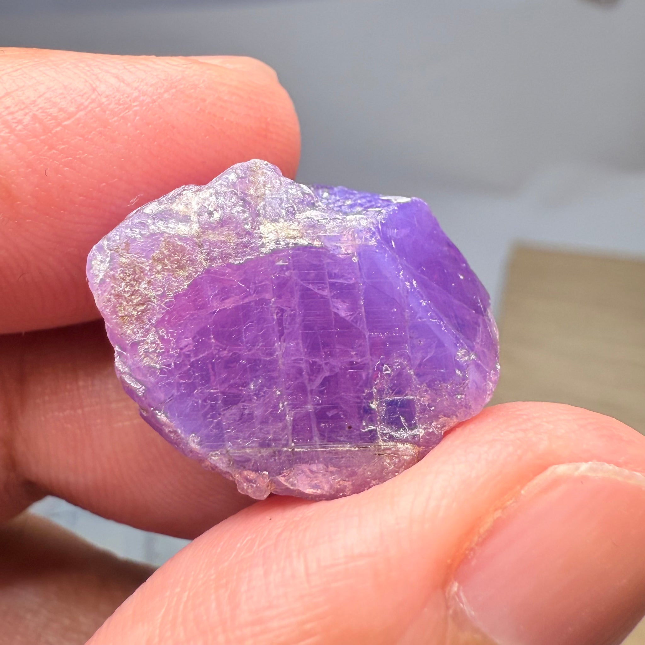 Colour Change Sapphire Crystal Specimen, Winza, Tanzania, Untreated Unheated, very rare, 53.18ct