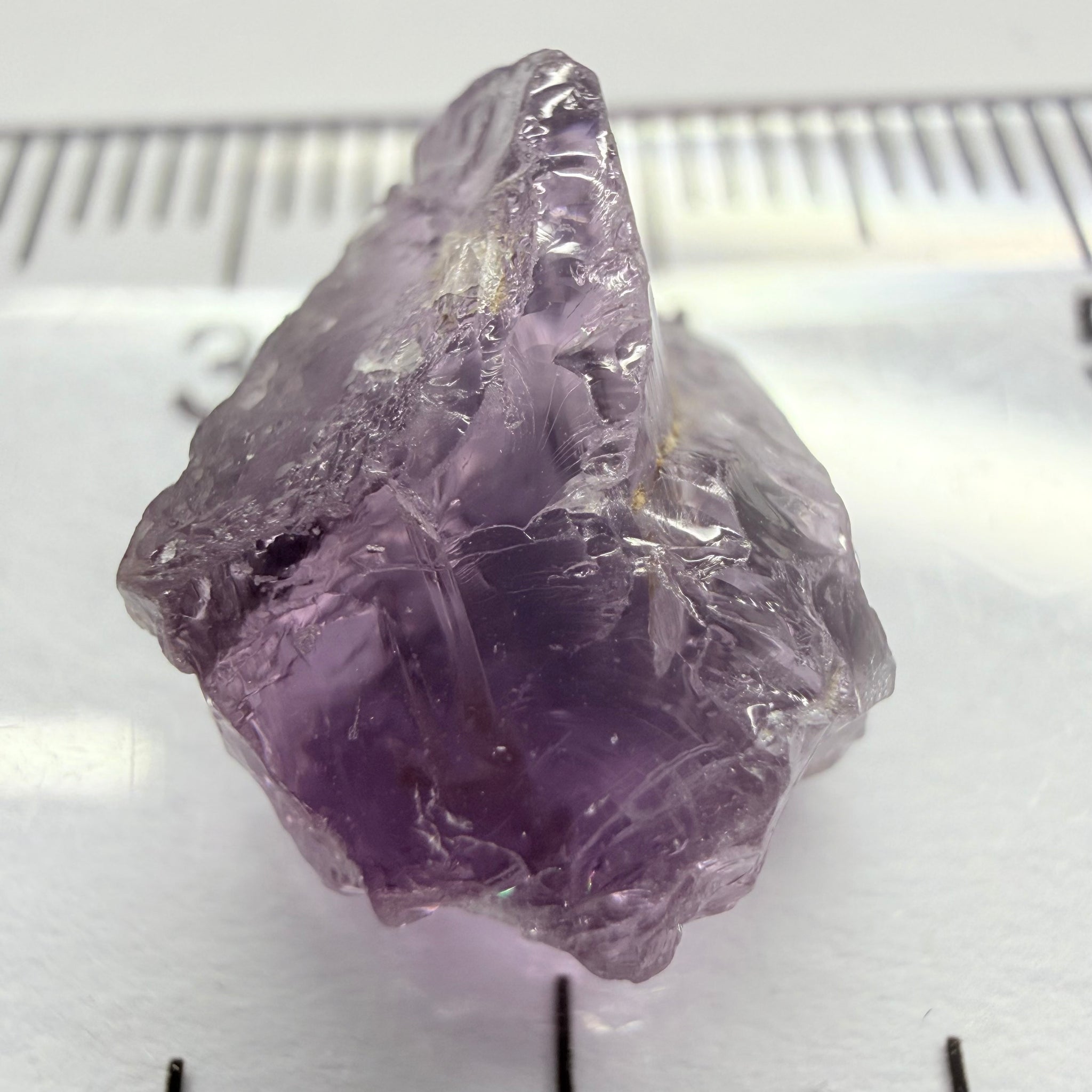 Purple Scapolite, 7.27ct, Tanzania, Untreated Unheated, inclusions on one side that have to be removed before faceting, till take away 1/4th of the stone, rest vvs-if