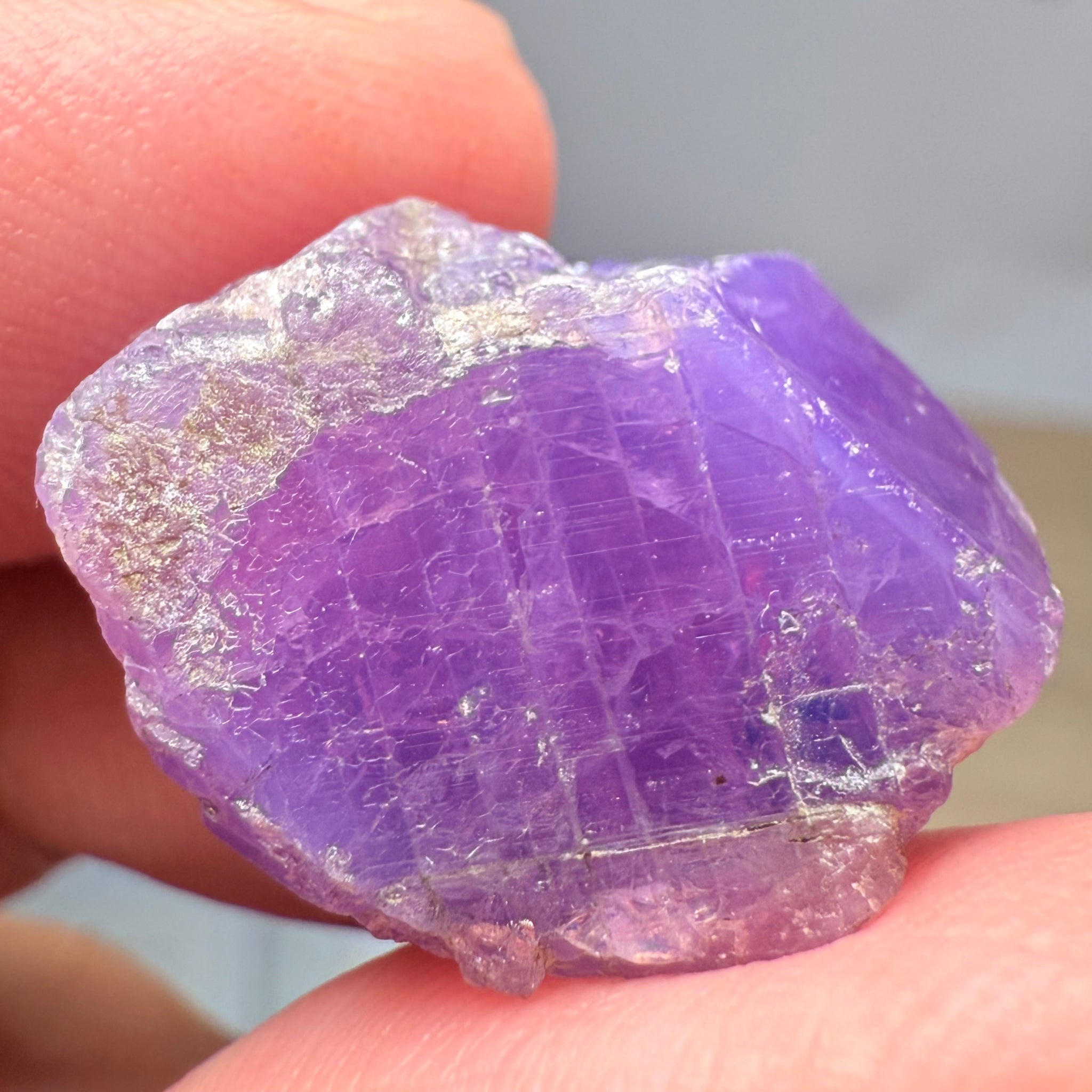 Colour Change Sapphire Crystal Specimen, Winza, Tanzania, Untreated Unheated, very rare, 53.18ct