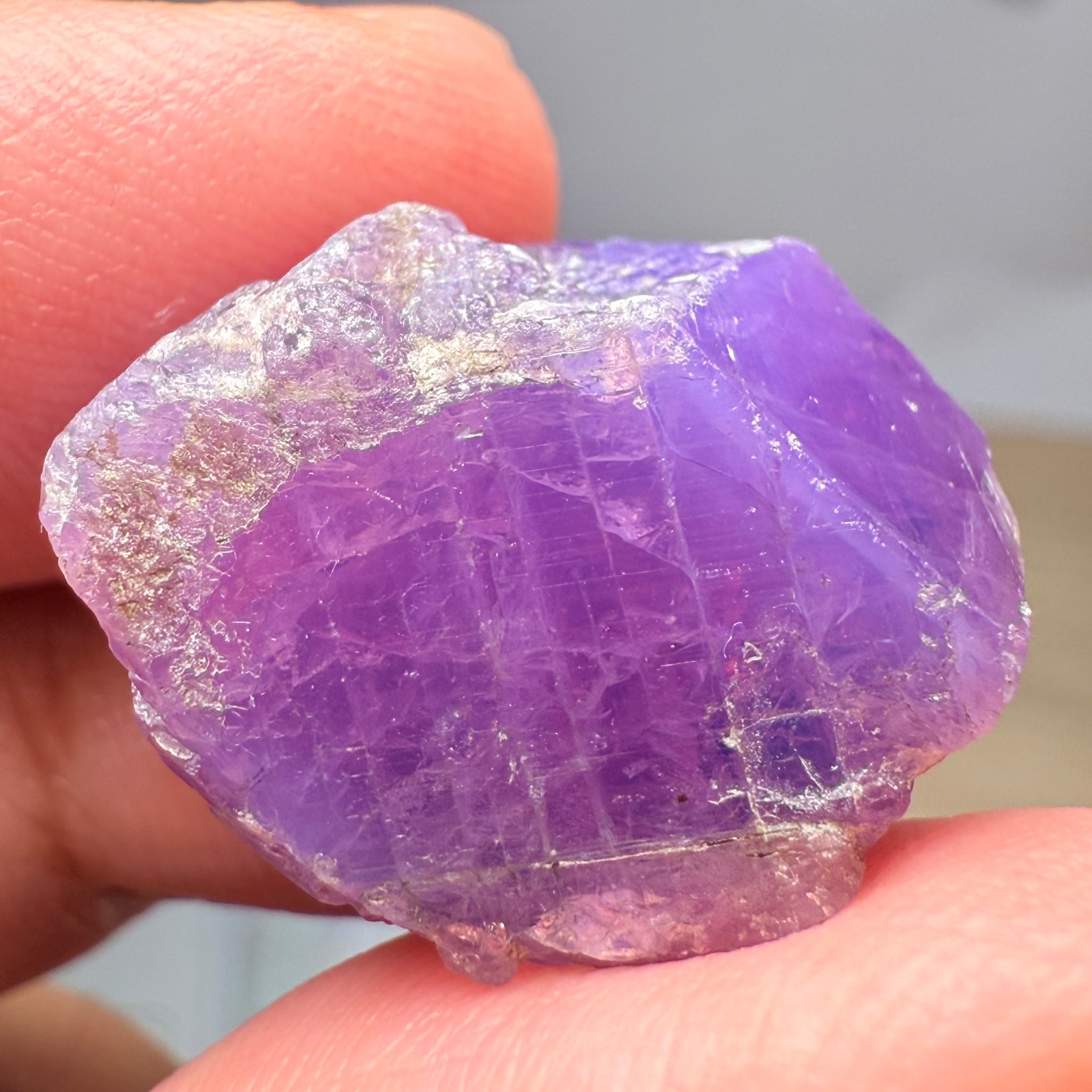 Colour Change Sapphire Crystal Specimen, Winza, Tanzania, Untreated Unheated, very rare, 53.18ct