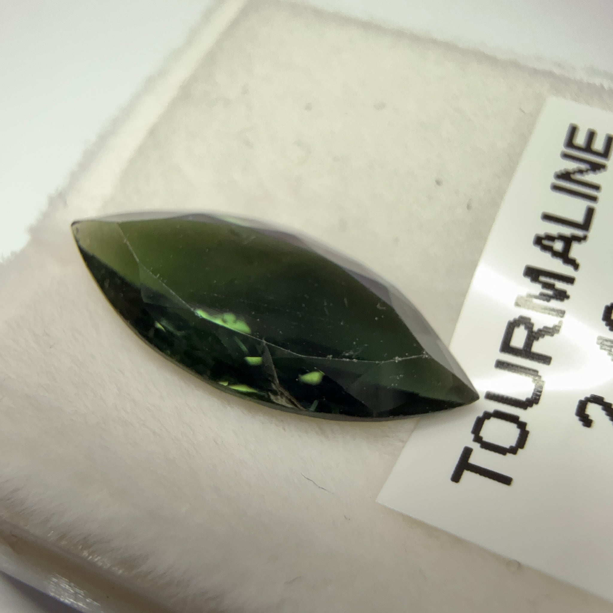Tourmaline, 2.42ct, Tanzania, Untreated Unheated, native cut, slight scratches
