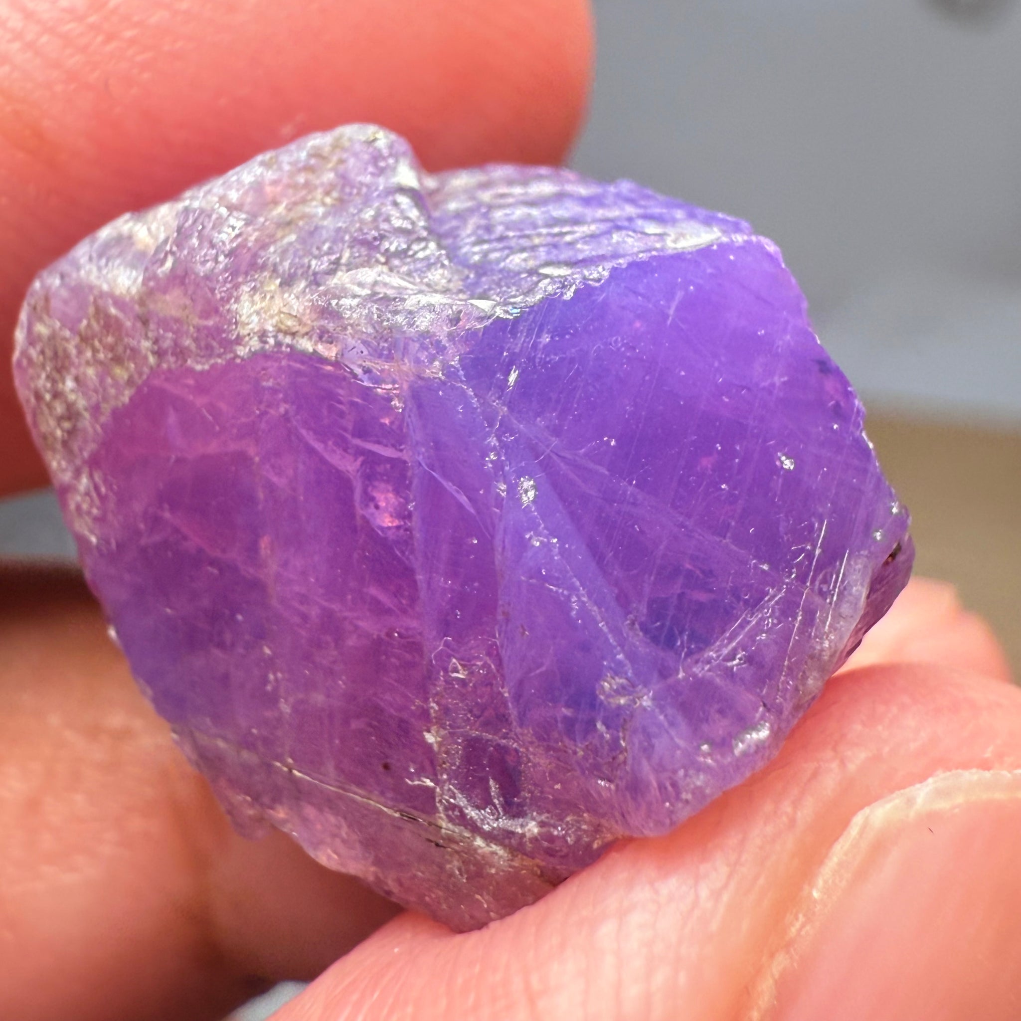 Colour Change Sapphire Crystal Specimen, Winza, Tanzania, Untreated Unheated, very rare, 53.18ct