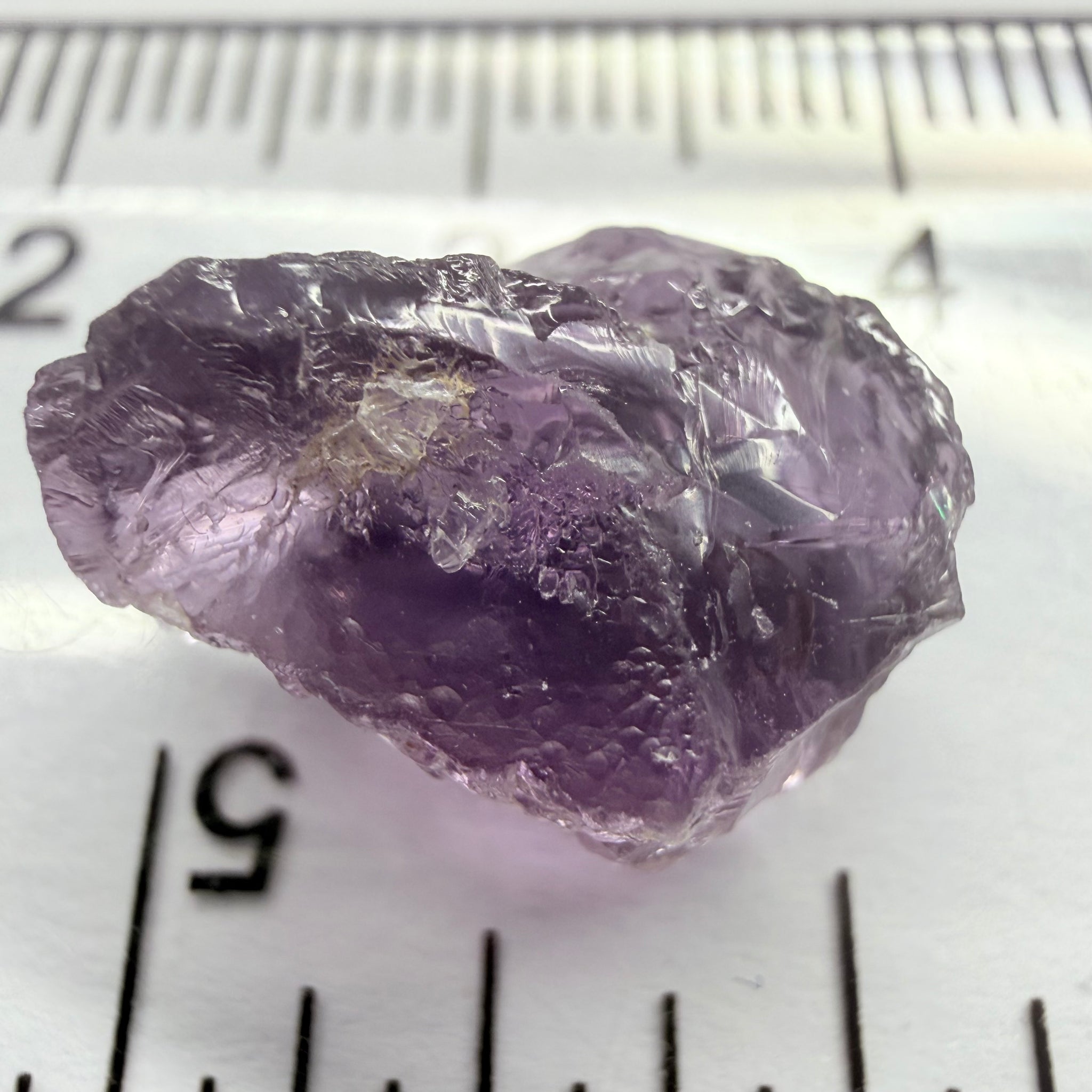 Purple Scapolite, 7.27ct, Tanzania, Untreated Unheated, inclusions on one side that have to be removed before faceting, till take away 1/4th of the stone, rest vvs-if