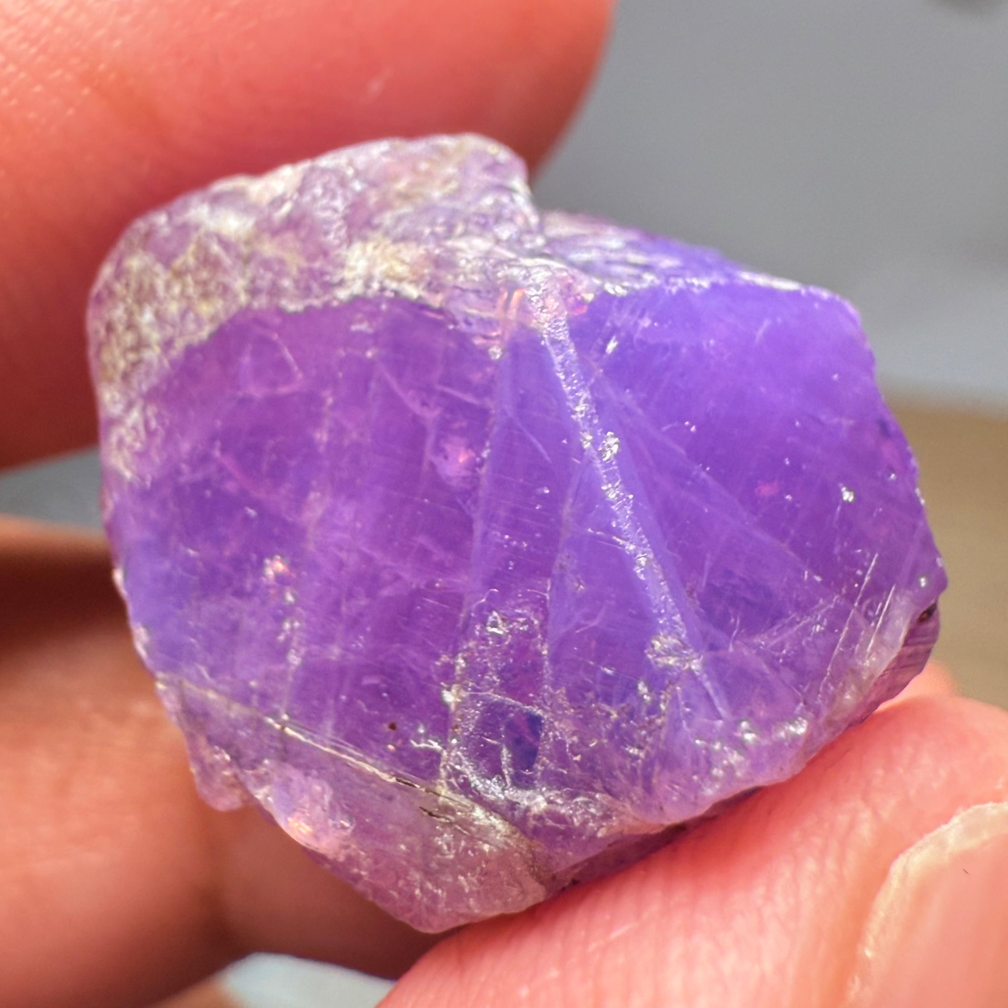 Colour Change Sapphire Crystal Specimen, Winza, Tanzania, Untreated Unheated, very rare, 53.18ct