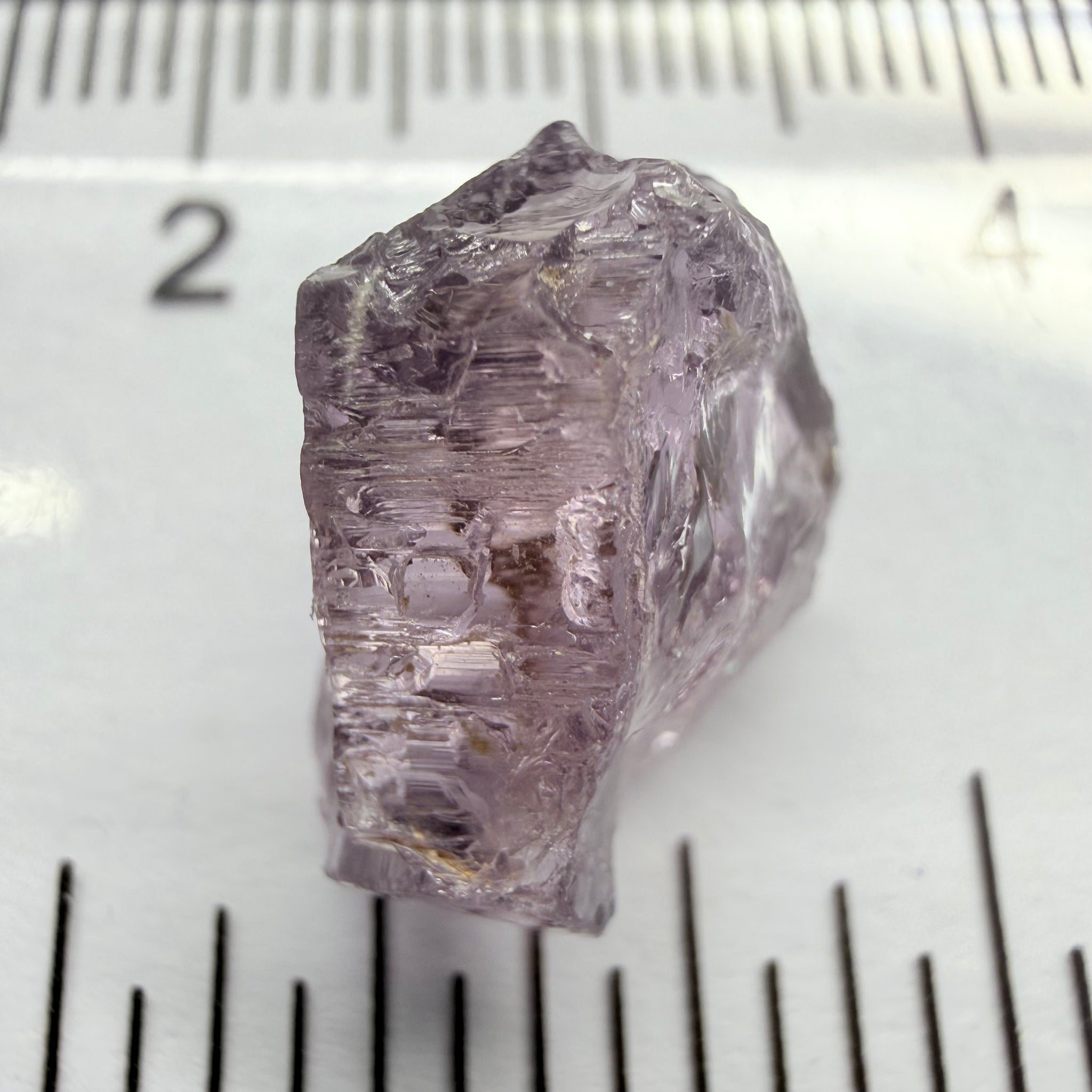 Purple Scapolite, 7.27ct, Tanzania, Untreated Unheated, inclusions on one side that have to be removed before faceting, till take away 1/4th of the stone, rest vvs-if