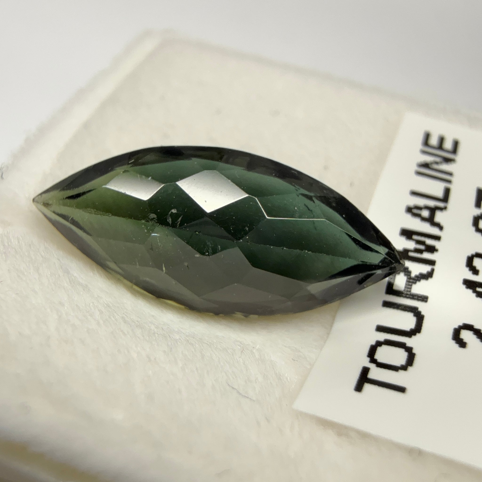 Tourmaline, 2.42ct, Tanzania, Untreated Unheated, native cut, slight scratches