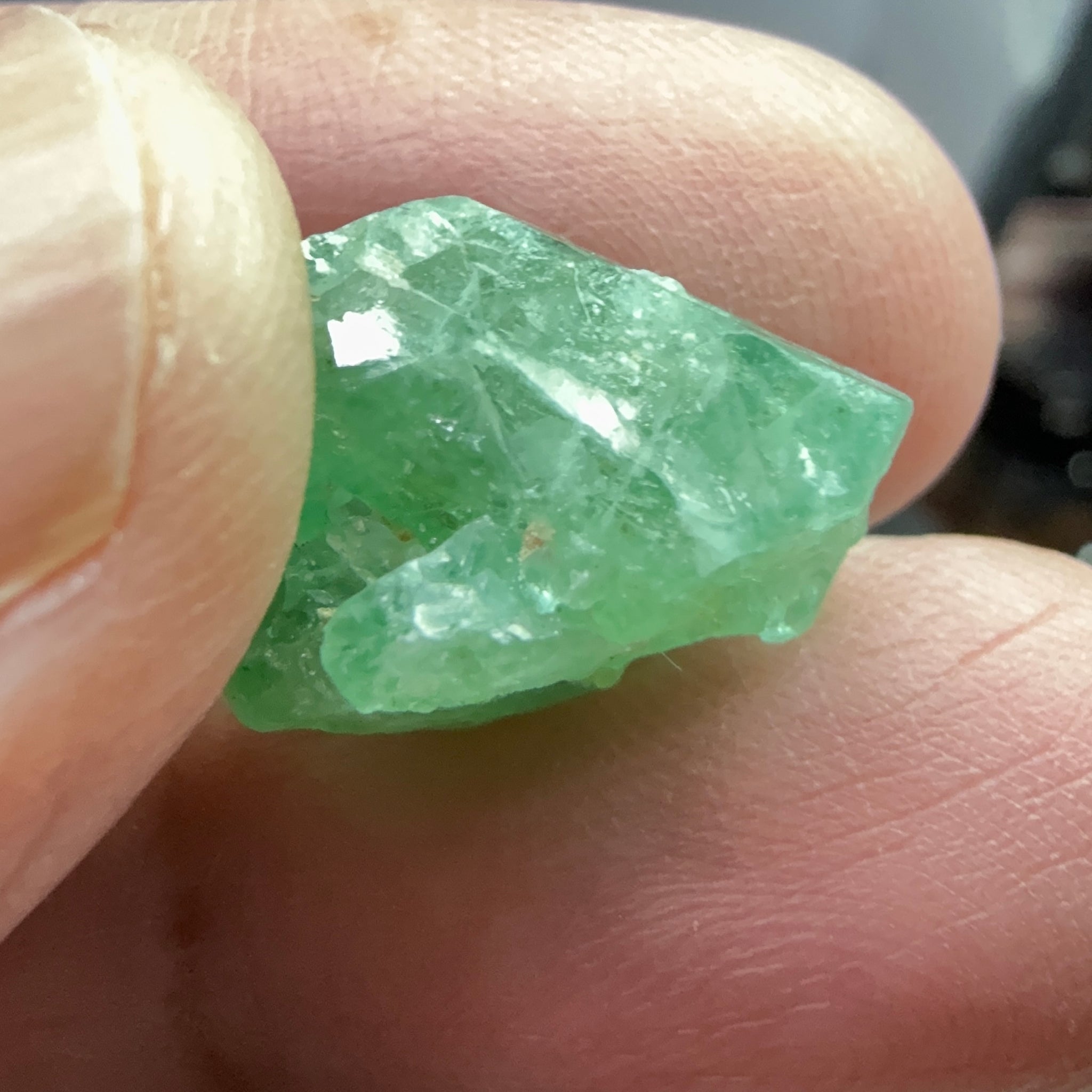 Emerald Crystal, 12.23ct, Tanzania, Untreated Unheated, specimen grade