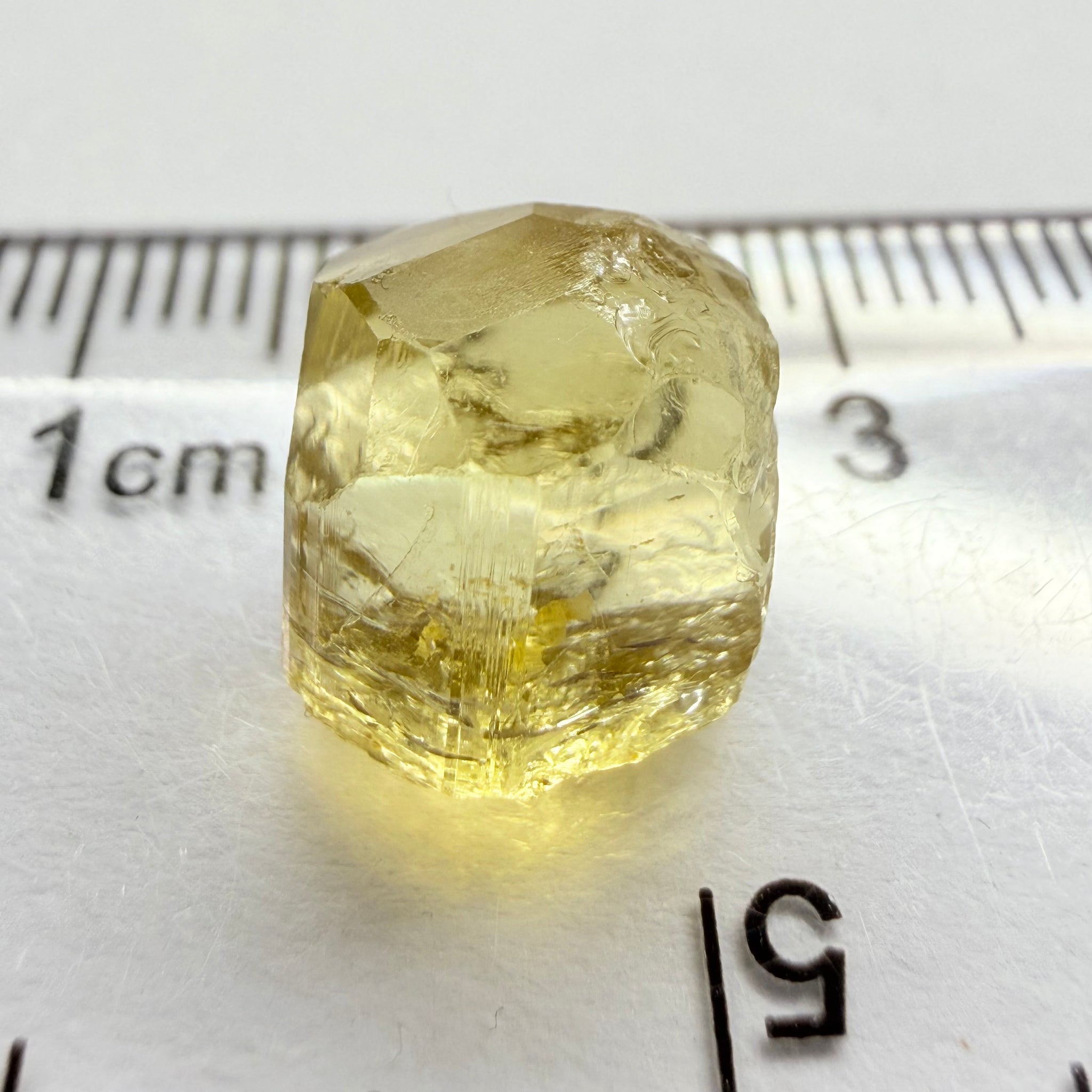 Yellow Tourmaline Crystal, 8.66ct, Tanzania, Untreated Unheated. vvs-if