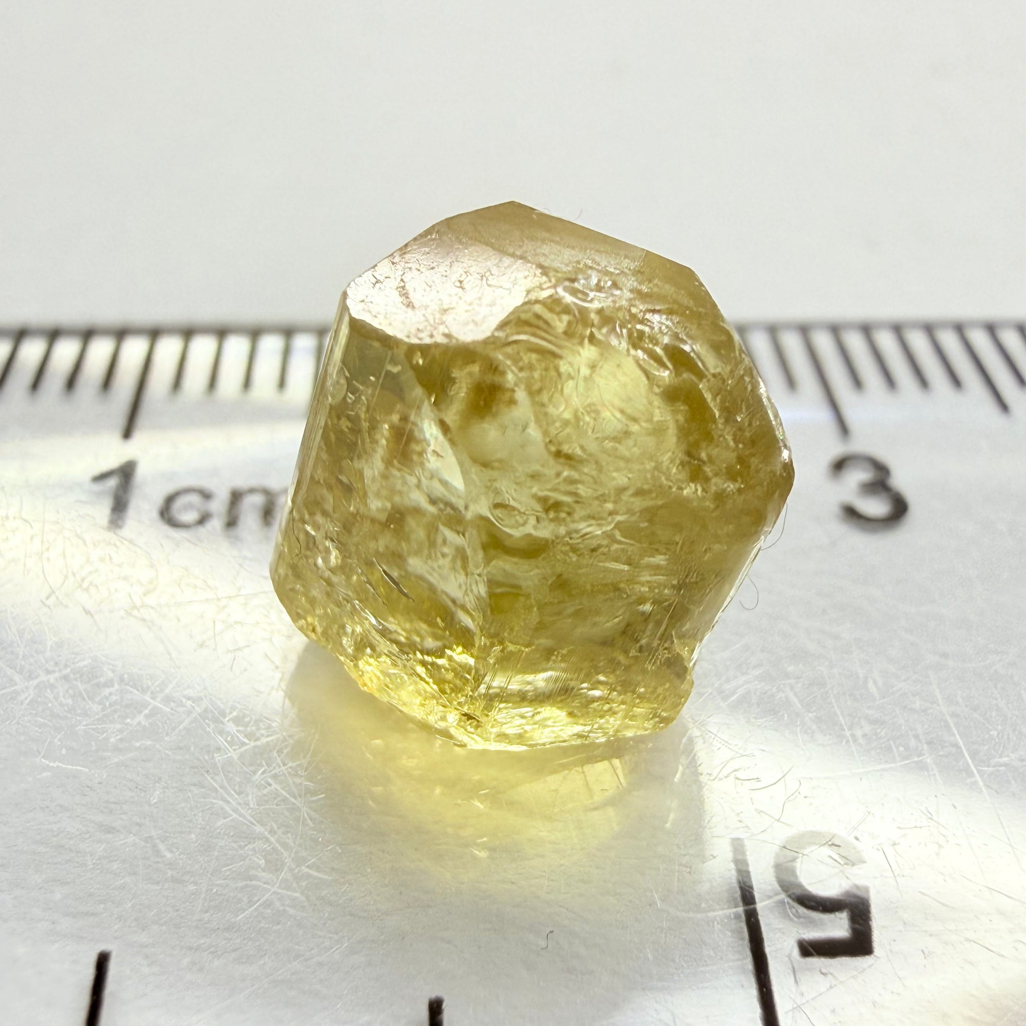 Yellow Tourmaline Crystal, 8.66ct, Tanzania, Untreated Unheated. vvs-if