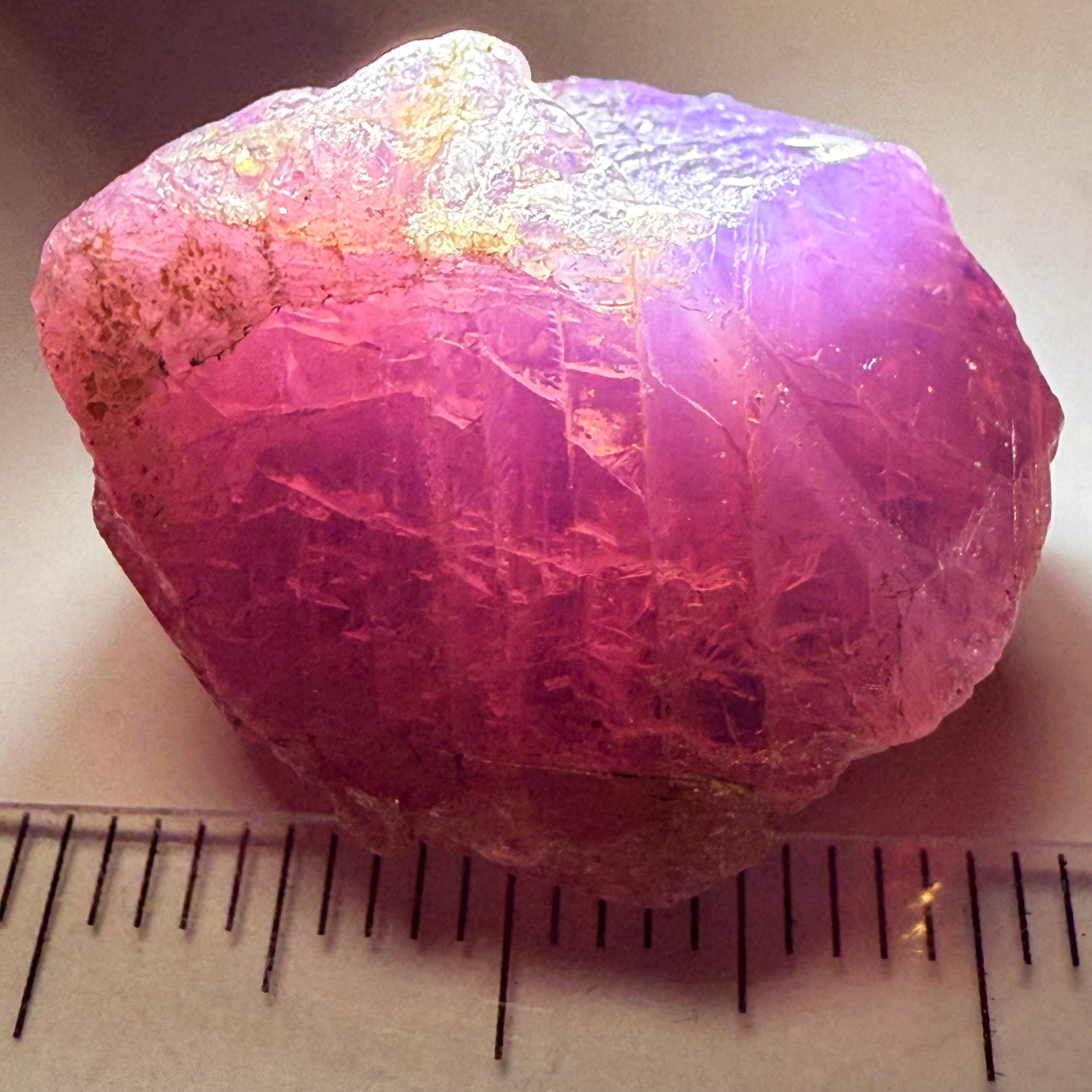 Colour Change Sapphire Crystal Specimen, Winza, Tanzania, Untreated Unheated, very rare, 53.18ct