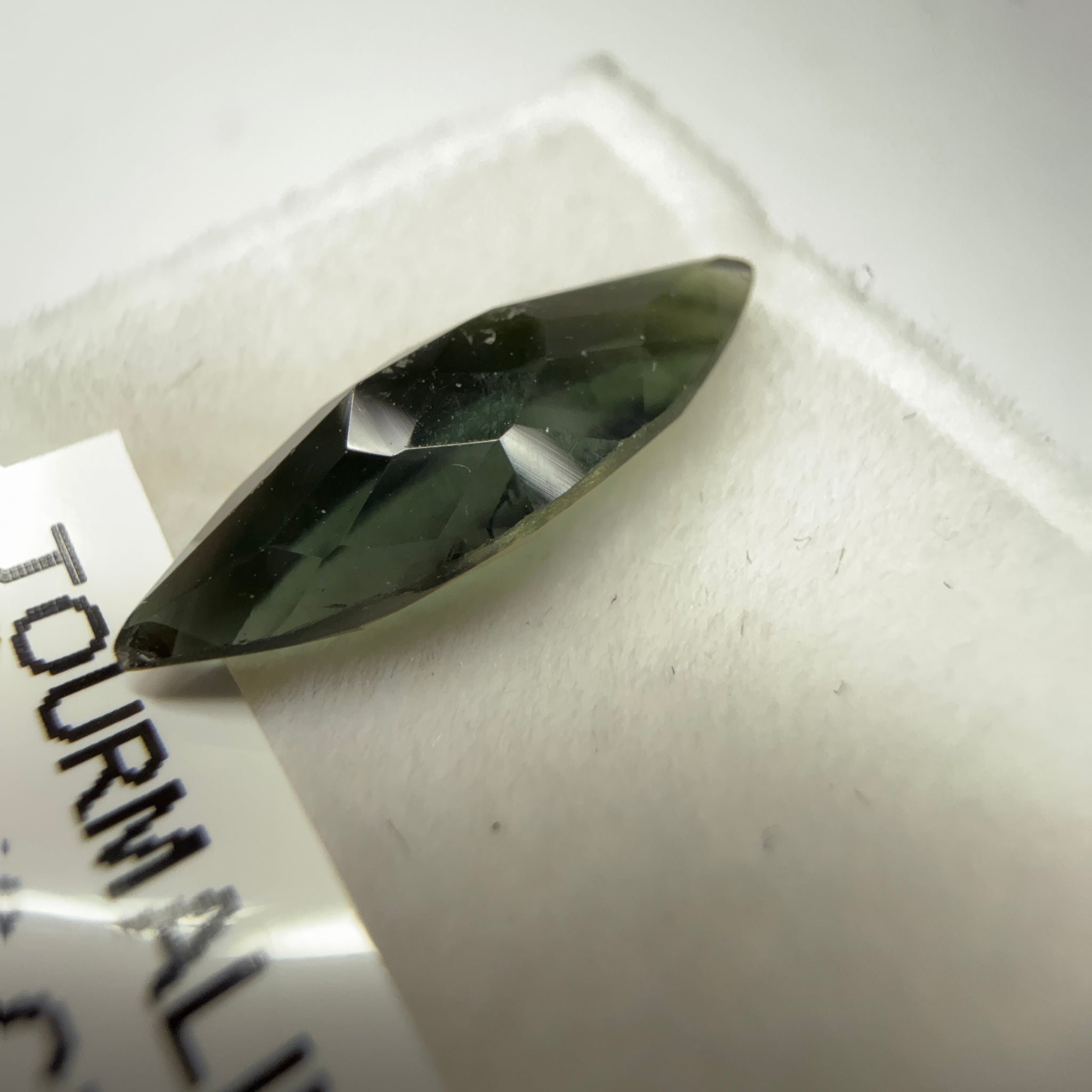 Tourmaline, 2.42ct, Tanzania, Untreated Unheated, native cut, slight scratches