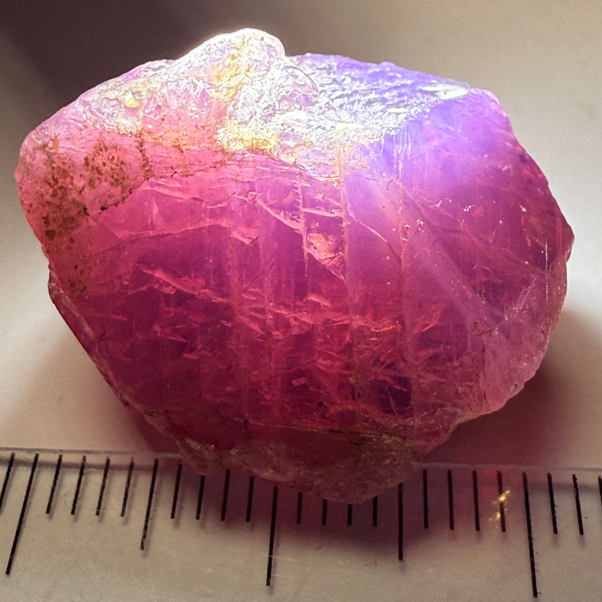 Colour Change Sapphire Crystal Specimen, Winza, Tanzania, Untreated Unheated, very rare, 53.18ct