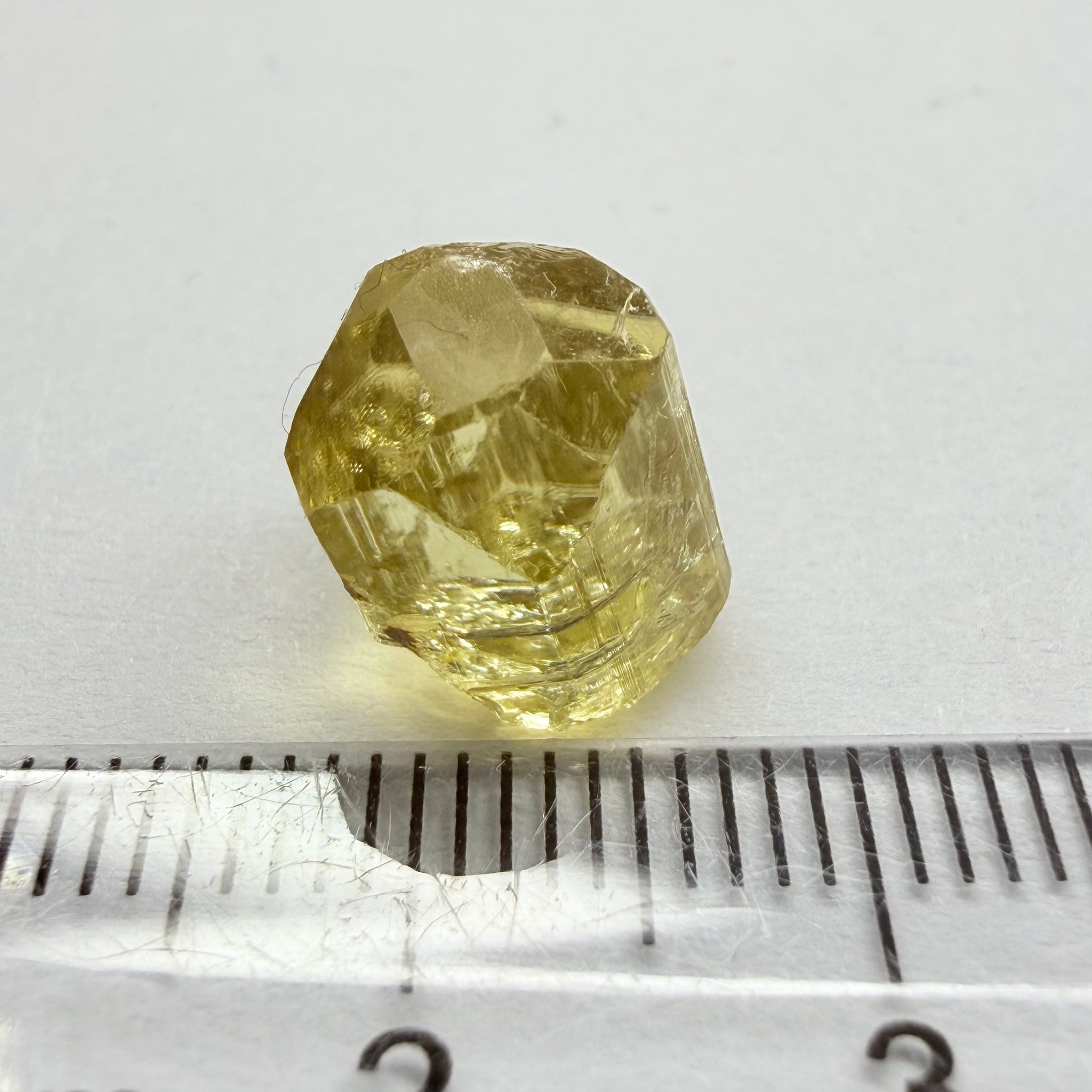 Yellow Tourmaline Crystal, 8.66ct, Tanzania, Untreated Unheated. vvs-if