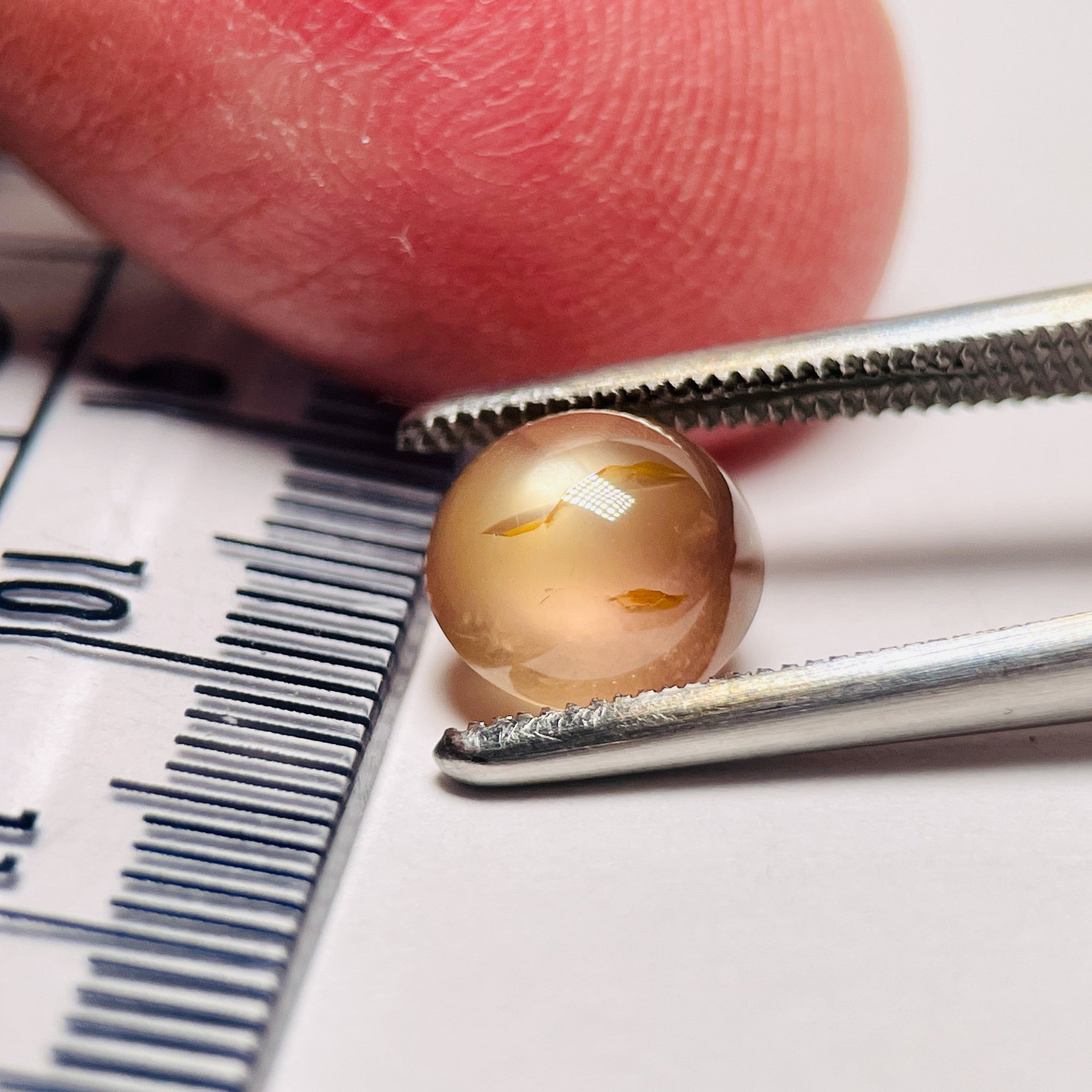 2.84Ct Sapphire Cabochon Seems To Have A Moving Star But As Point Umba Valley Tanzania. Untreated