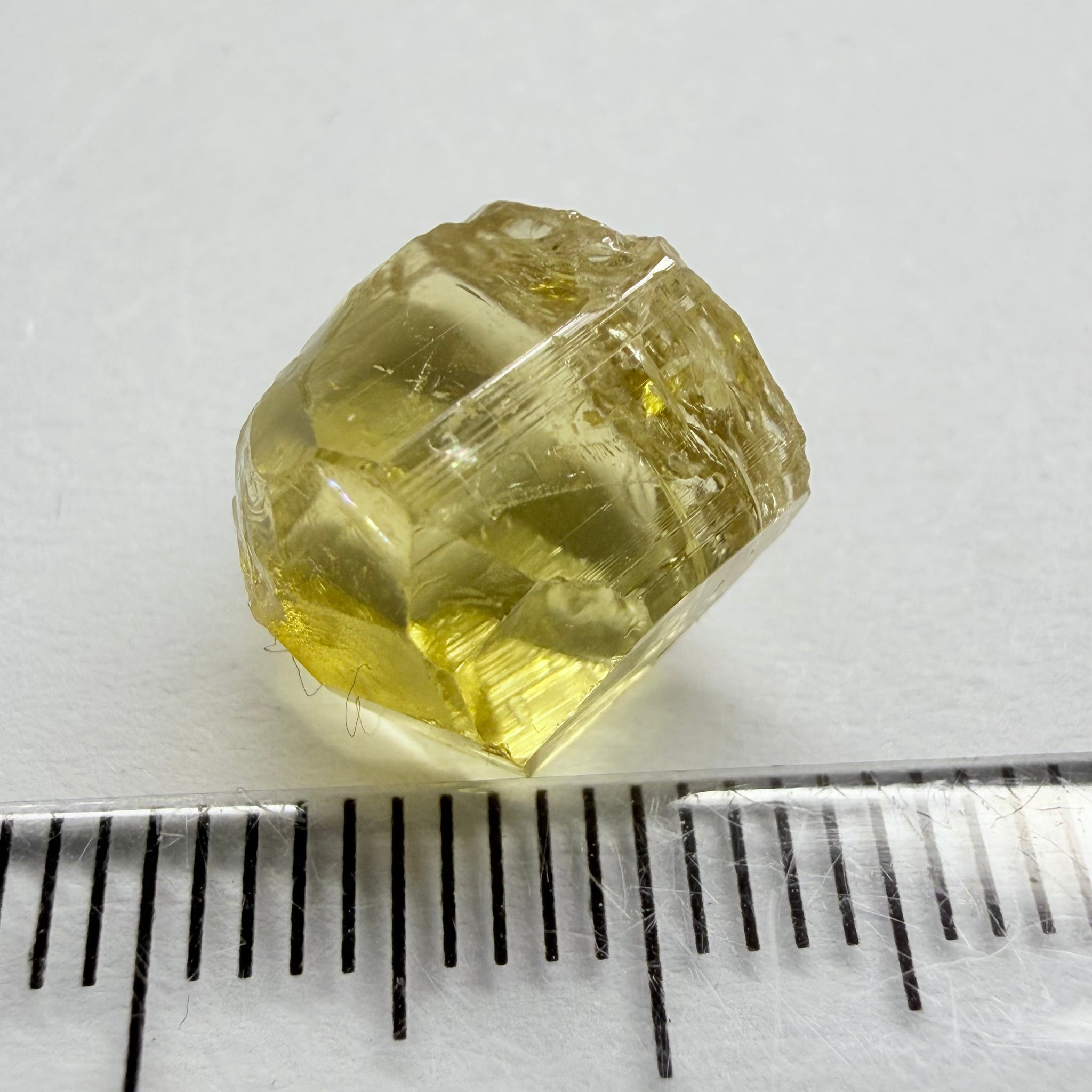 Yellow Tourmaline Crystal, 8.66ct, Tanzania, Untreated Unheated. vvs-if