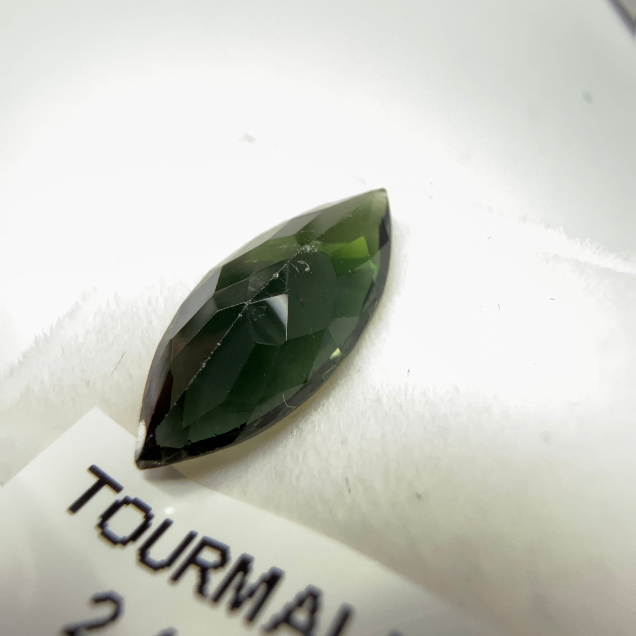 Tourmaline, 2.42ct, Tanzania, Untreated Unheated, native cut, slight scratches