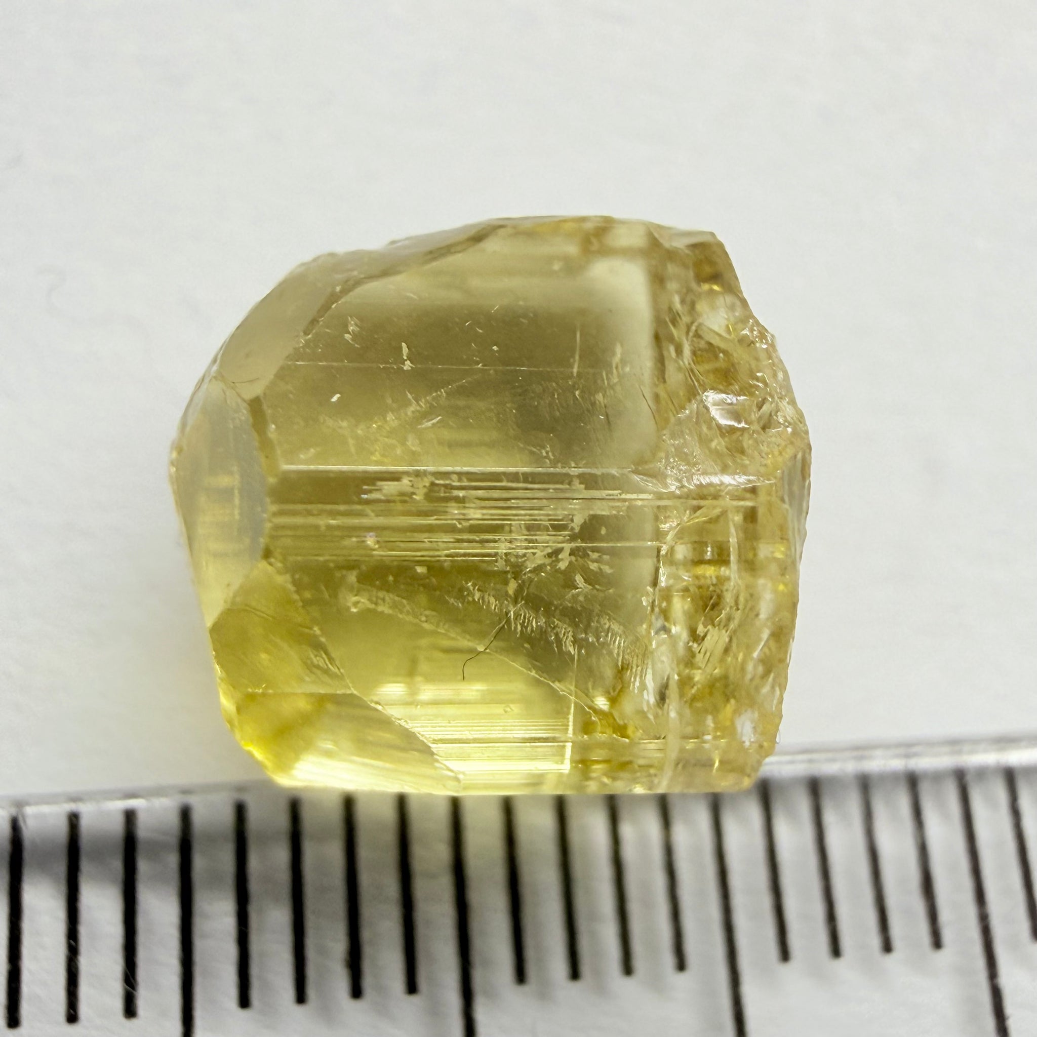 Yellow Tourmaline Crystal, 8.66ct, Tanzania, Untreated Unheated. vvs-if