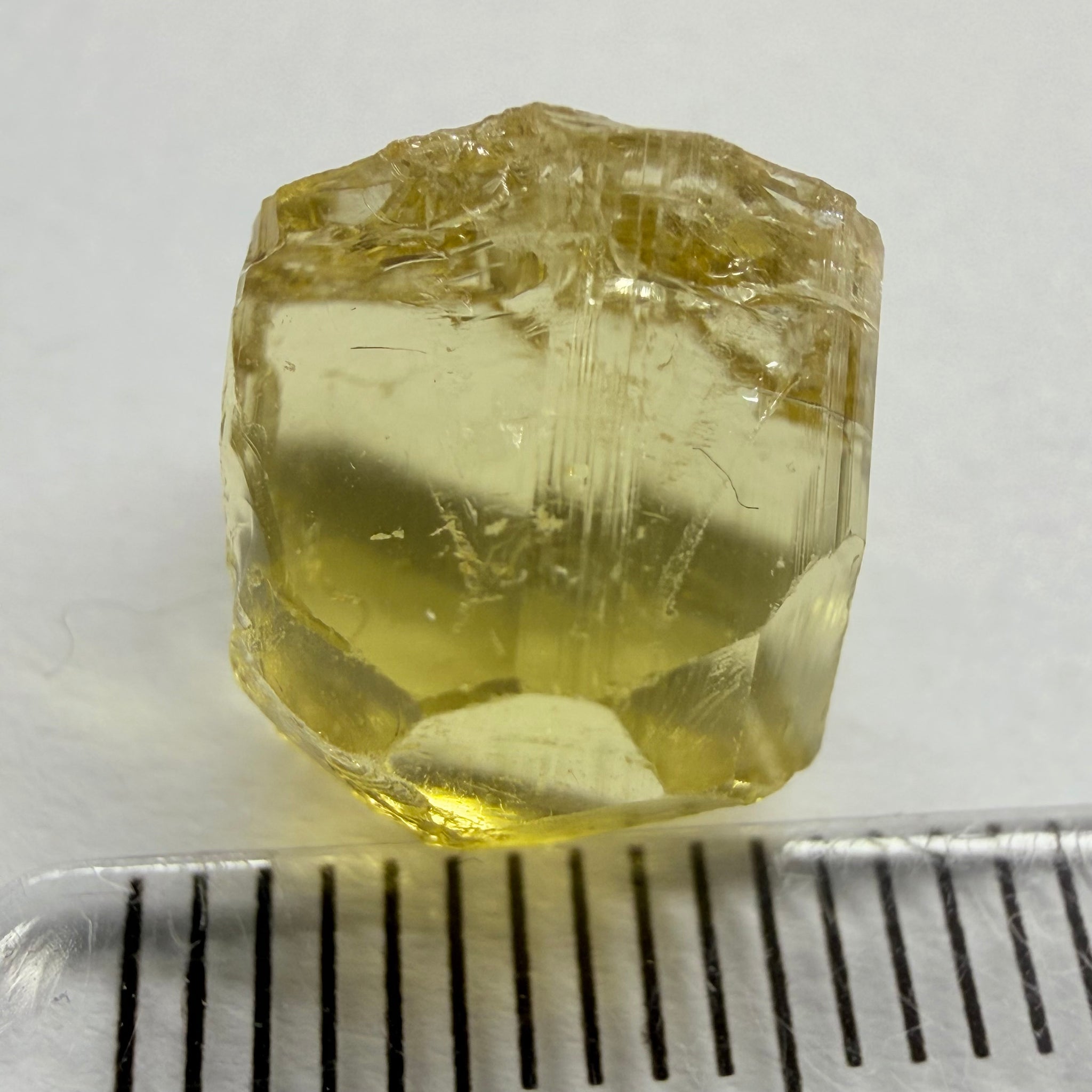 Yellow Tourmaline Crystal, 8.66ct, Tanzania, Untreated Unheated. vvs-if