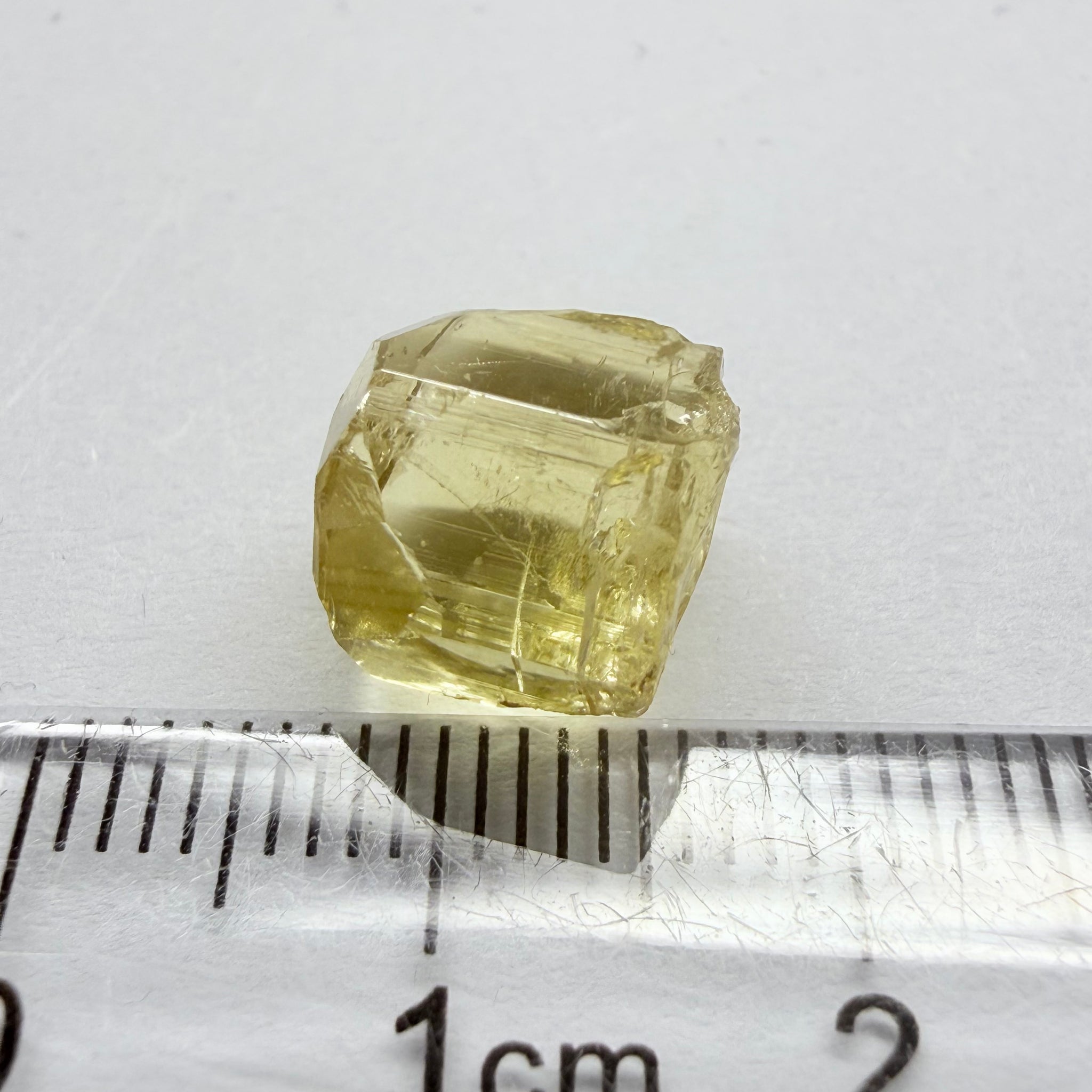 Yellow Tourmaline Crystal, 8.66ct, Tanzania, Untreated Unheated. vvs-if