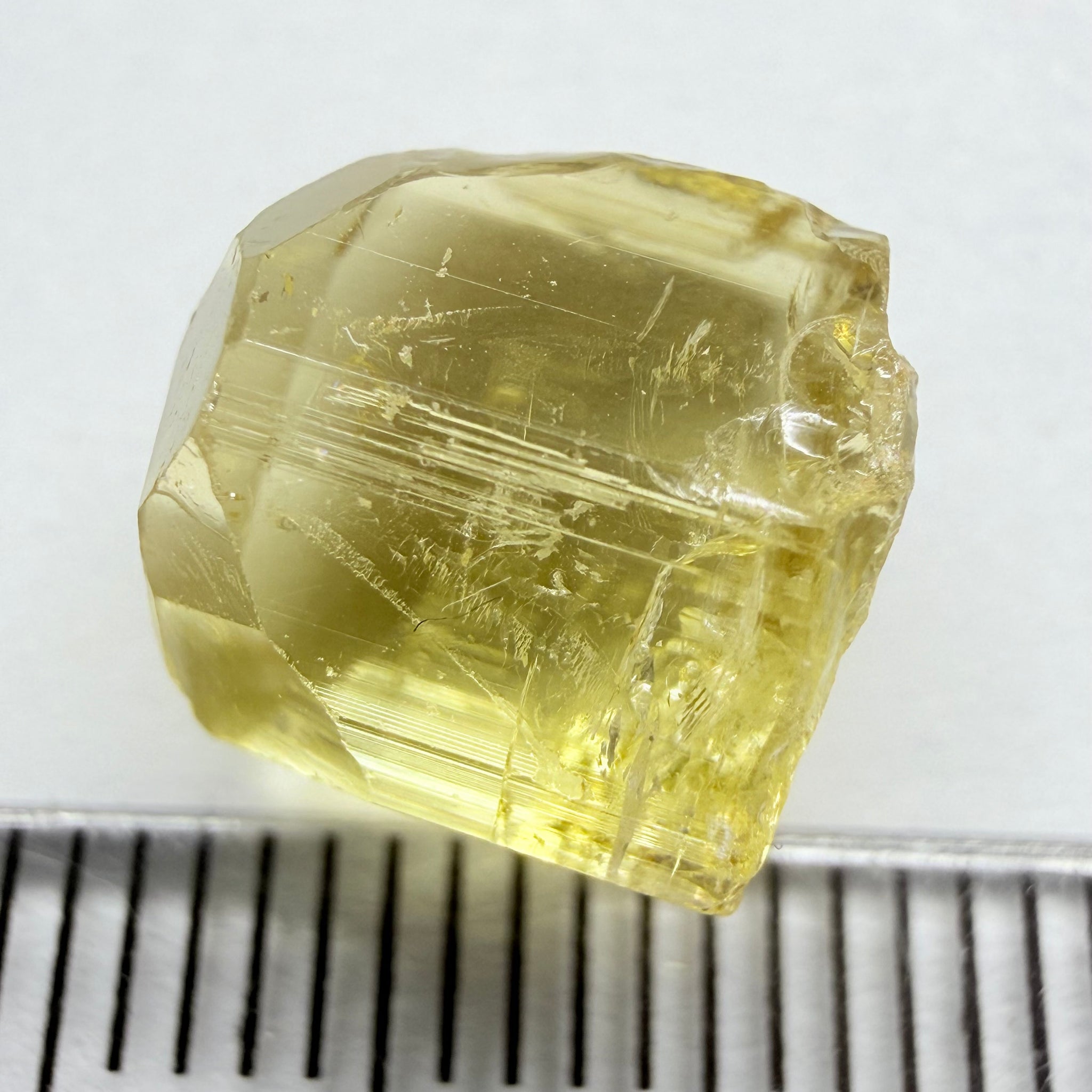 Yellow Tourmaline Crystal, 8.66ct, Tanzania, Untreated Unheated. vvs-if
