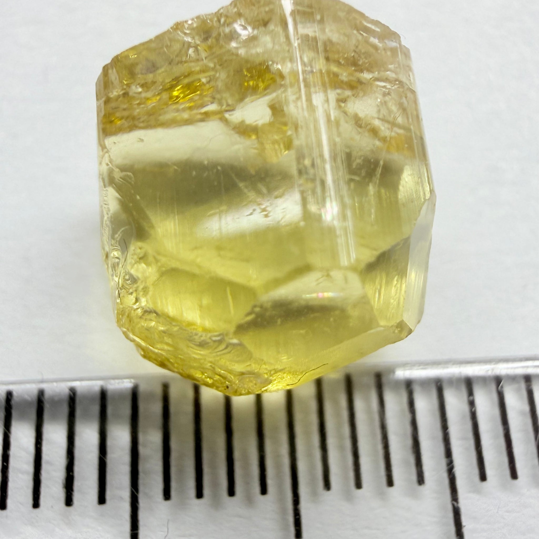 Yellow Tourmaline Crystal, 8.66ct, Tanzania, Untreated Unheated. vvs-if