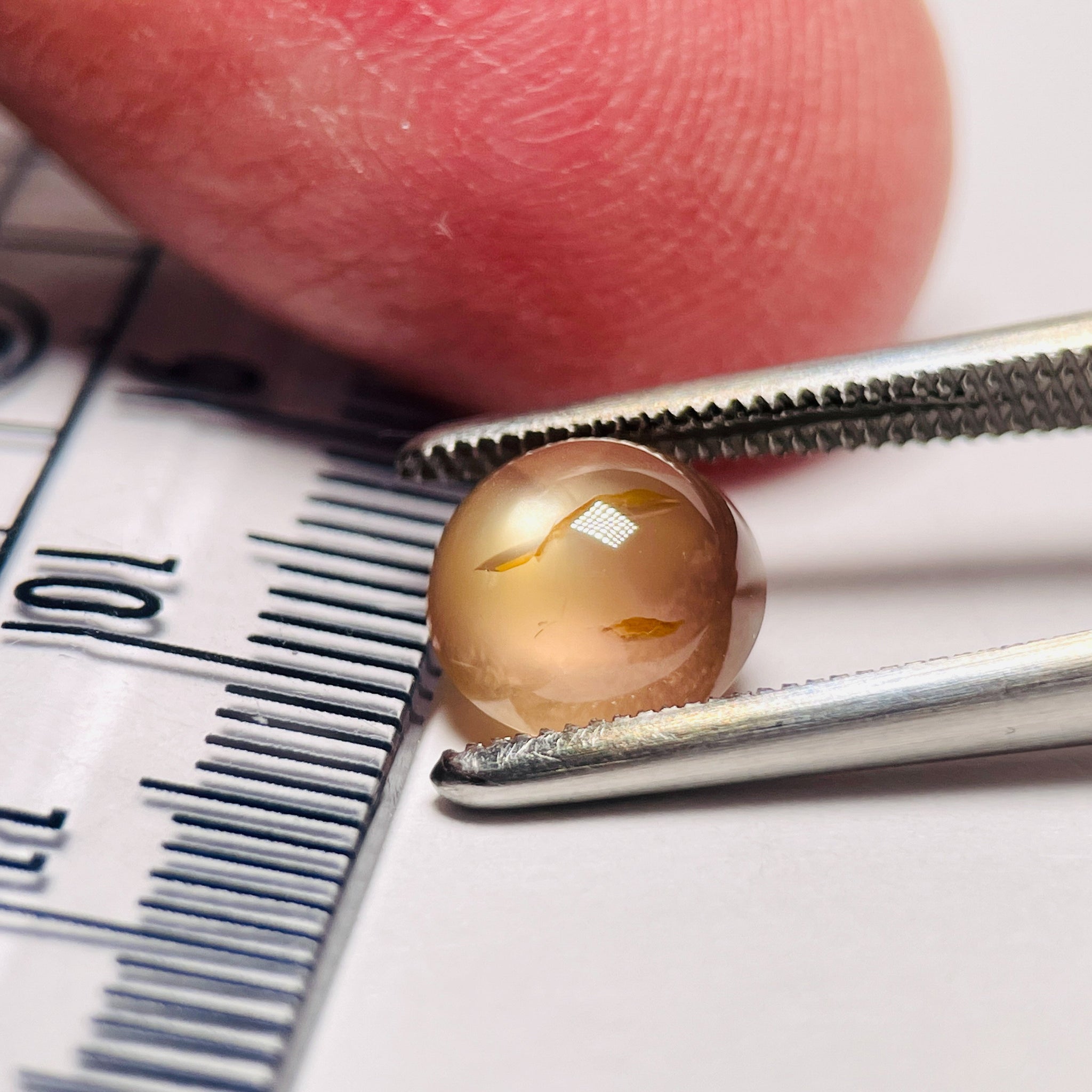 2.84Ct Sapphire Cabochon Seems To Have A Moving Star But As Point Umba Valley Tanzania. Untreated