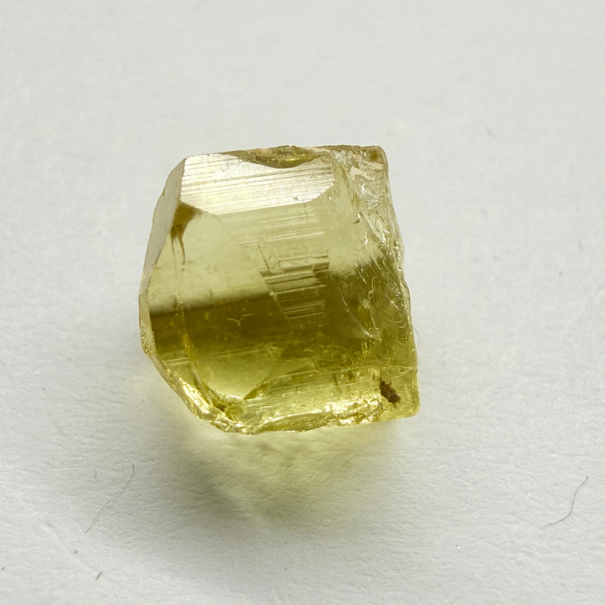 Yellow Tourmaline Crystal, 8.66ct, Tanzania, Untreated Unheated. vvs-if