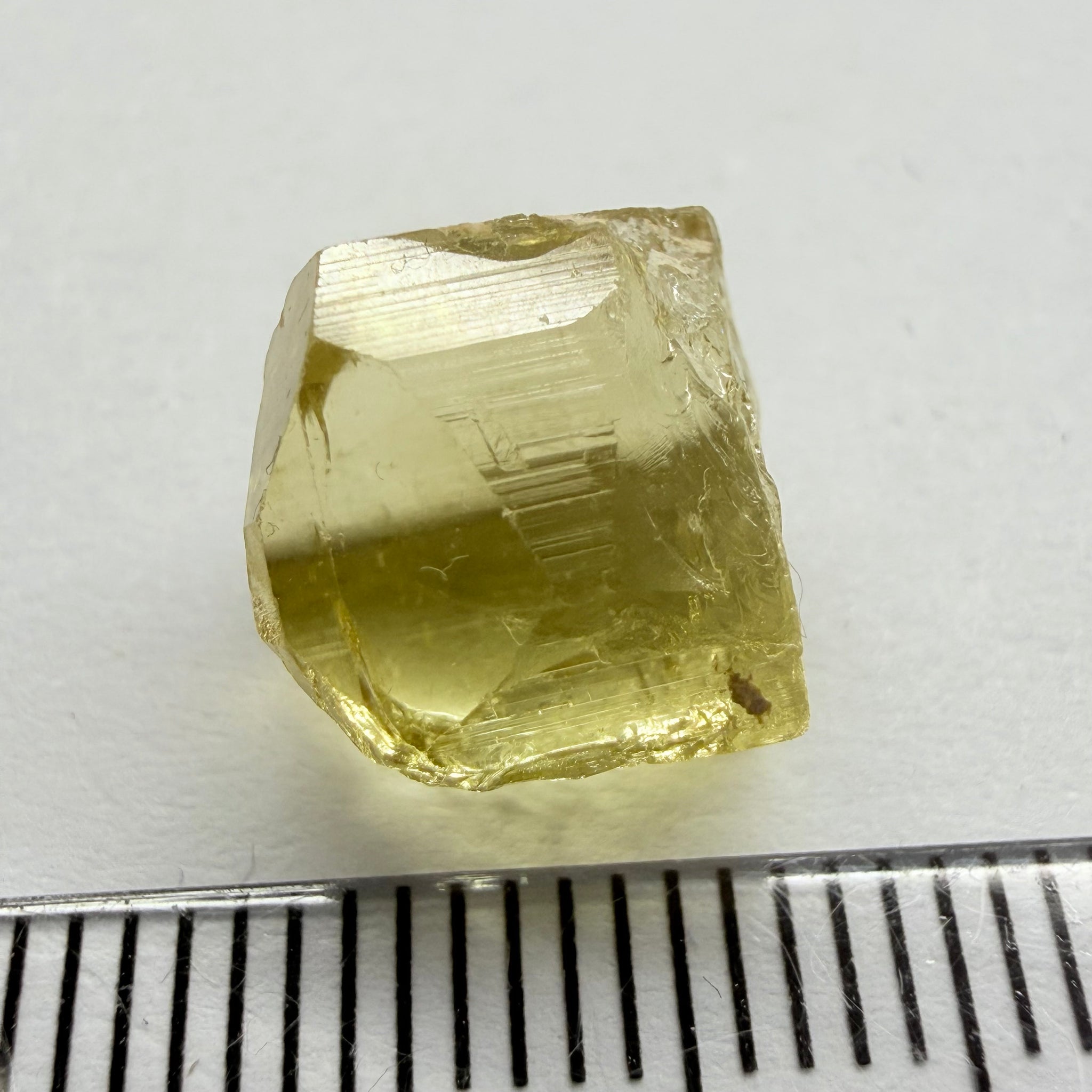 Yellow Tourmaline Crystal, 8.66ct, Tanzania, Untreated Unheated. vvs-if