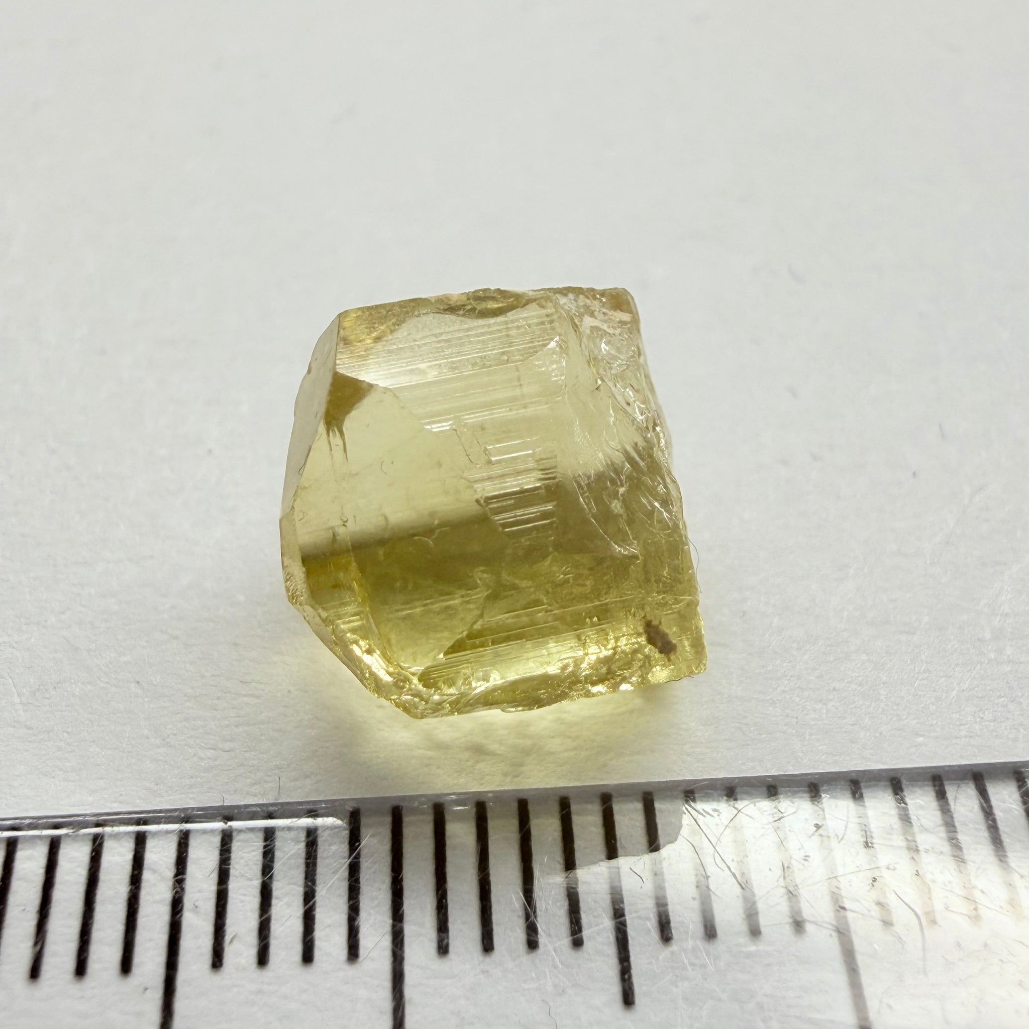 Yellow Tourmaline Crystal, 8.66ct, Tanzania, Untreated Unheated. vvs-if