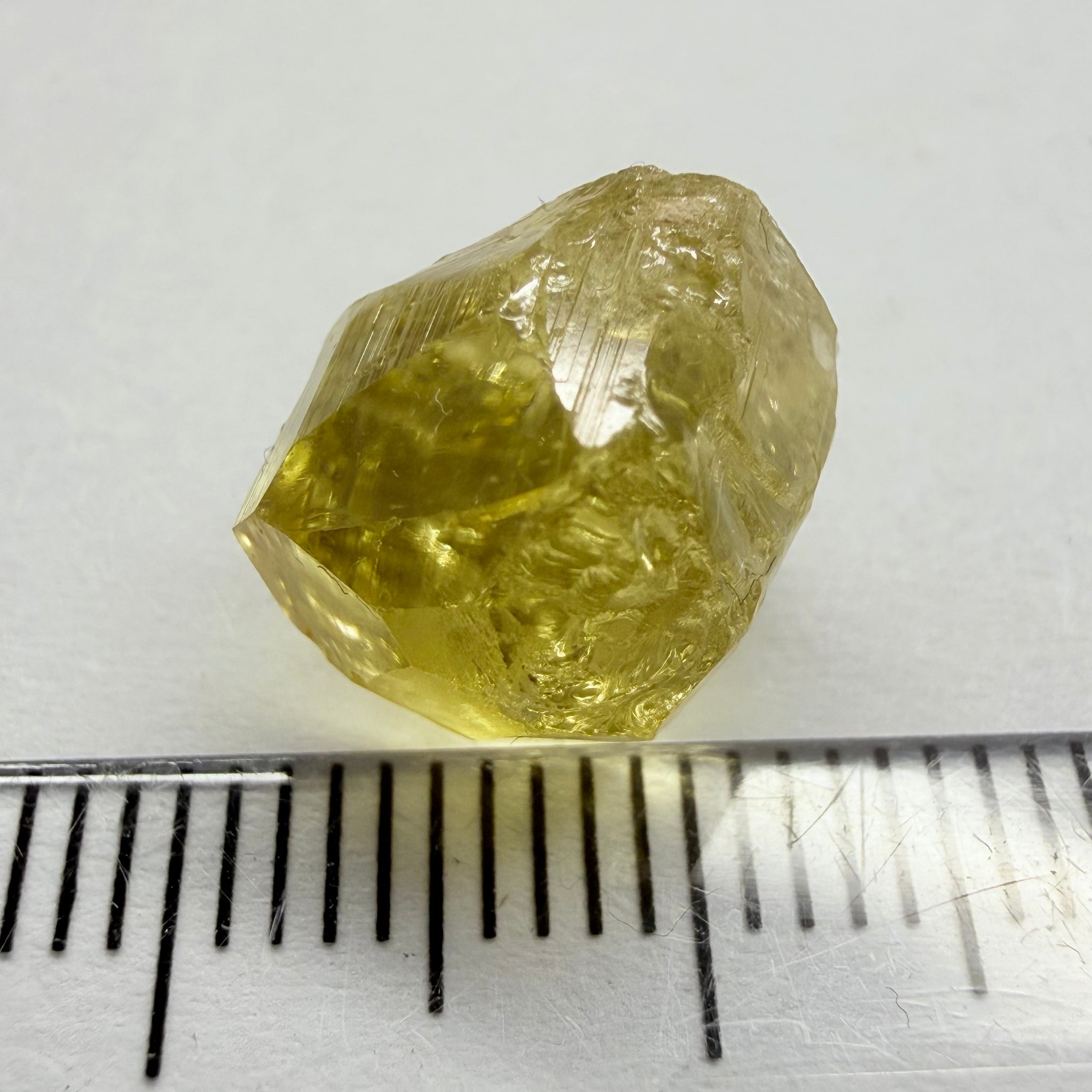 Yellow Tourmaline Crystal, 8.66ct, Tanzania, Untreated Unheated. vvs-if