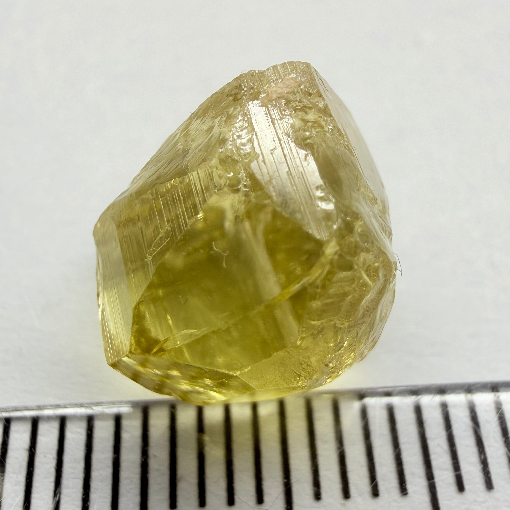 Yellow Tourmaline Crystal, 8.66ct, Tanzania, Untreated Unheated. vvs-if