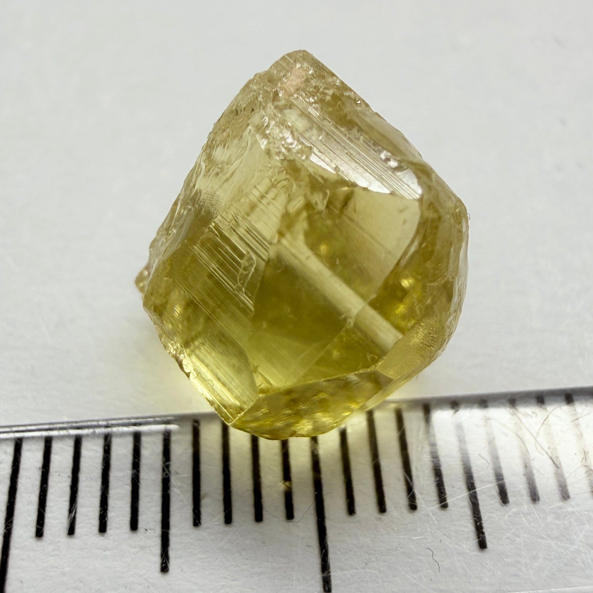 Yellow Tourmaline Crystal, 8.66ct, Tanzania, Untreated Unheated. vvs-if