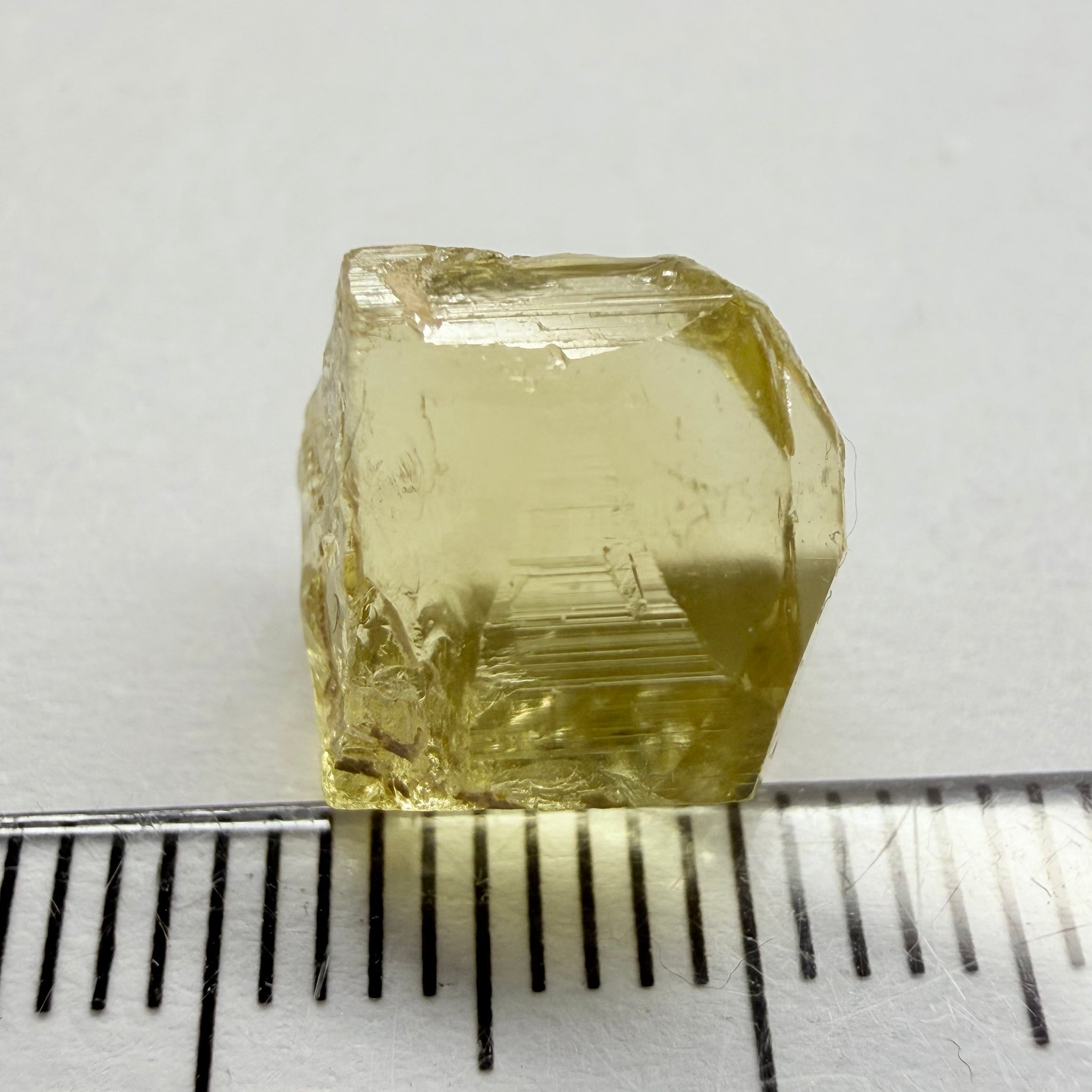 Yellow Tourmaline Crystal, 8.66ct, Tanzania, Untreated Unheated. vvs-if