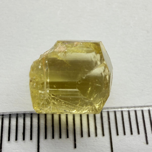 Yellow Tourmaline Crystal, 8.66ct, Tanzania, Untreated Unheated. vvs-if
