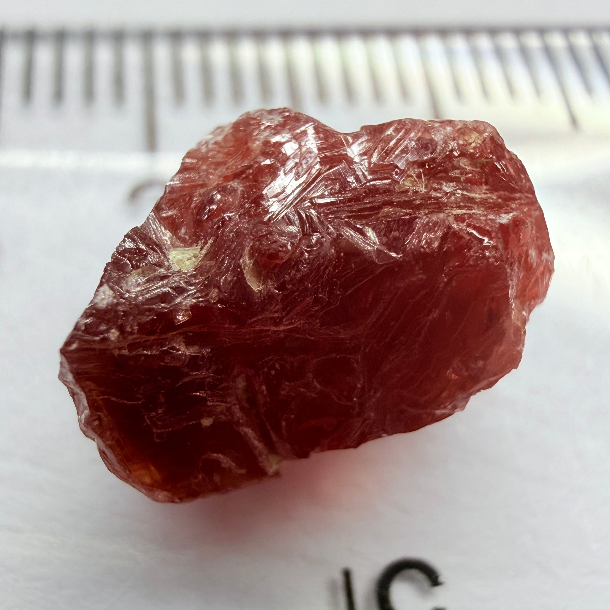 Umba Sapphire, 6.96ct, Umba, Tanzania, Untreated Unheated, surface gunk that will need to be removed on preform, inside its cloudy with no inclusions once the stuff on the skin is removed, see pics and backlit