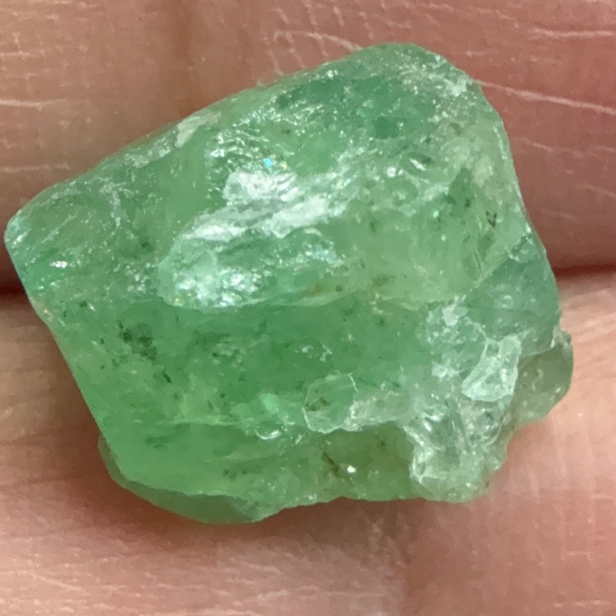 Emerald Crystal, 6.88ct, Tanzania, Untreated Unheated, specimen grade