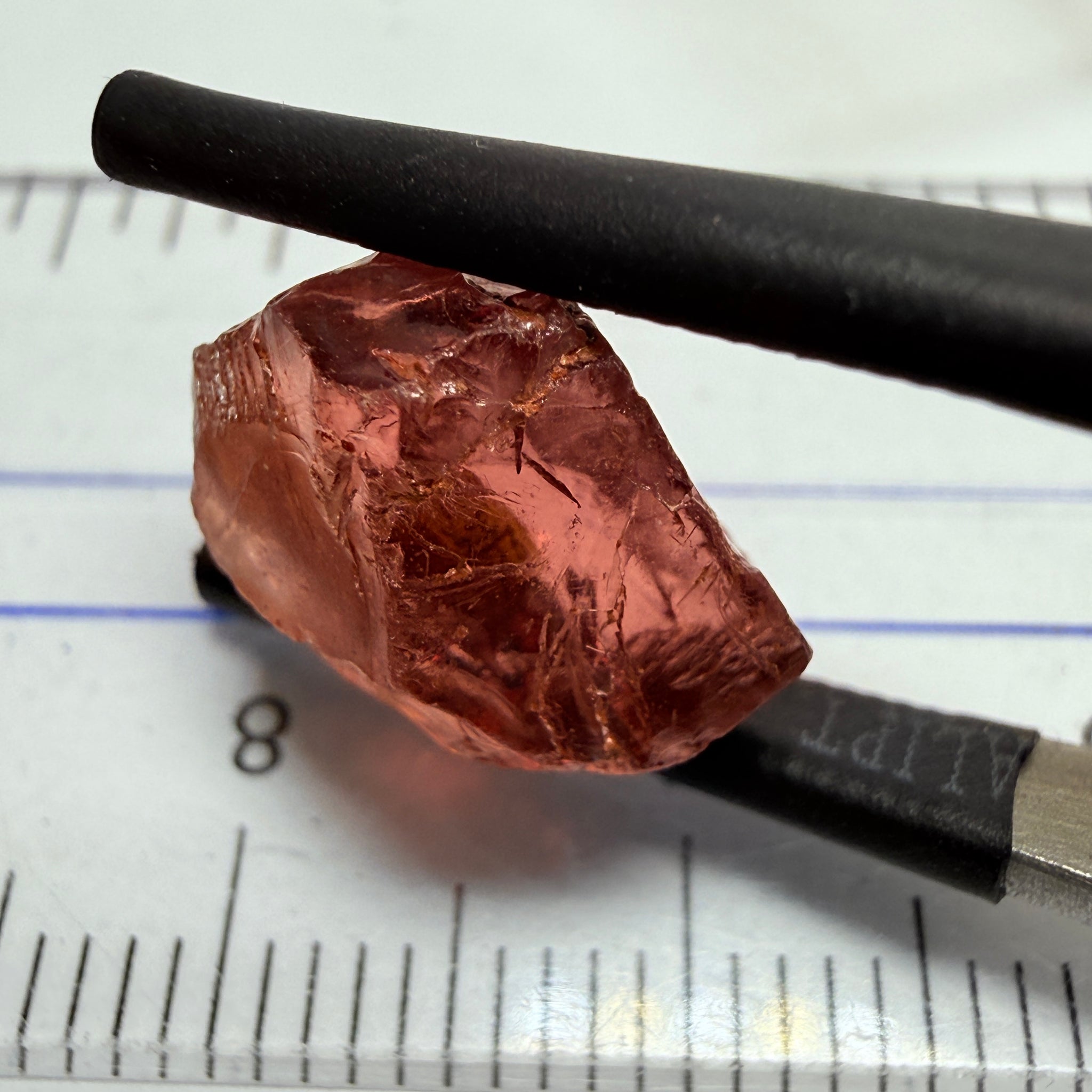 Umba Garnet, 6.90ct, Umba Valley, Tanzania, Untreated Unheated, vvs-if but flattish shape, see side pictures